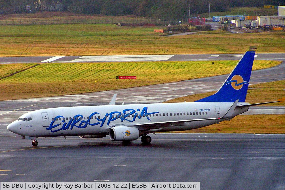 5B-DBU, 2003 Boeing 737-8Q8 C/N 32796, Boeing 737-8Q8 [32796] (Eurocypria) Birmingham Int'l~G 22/12/2008