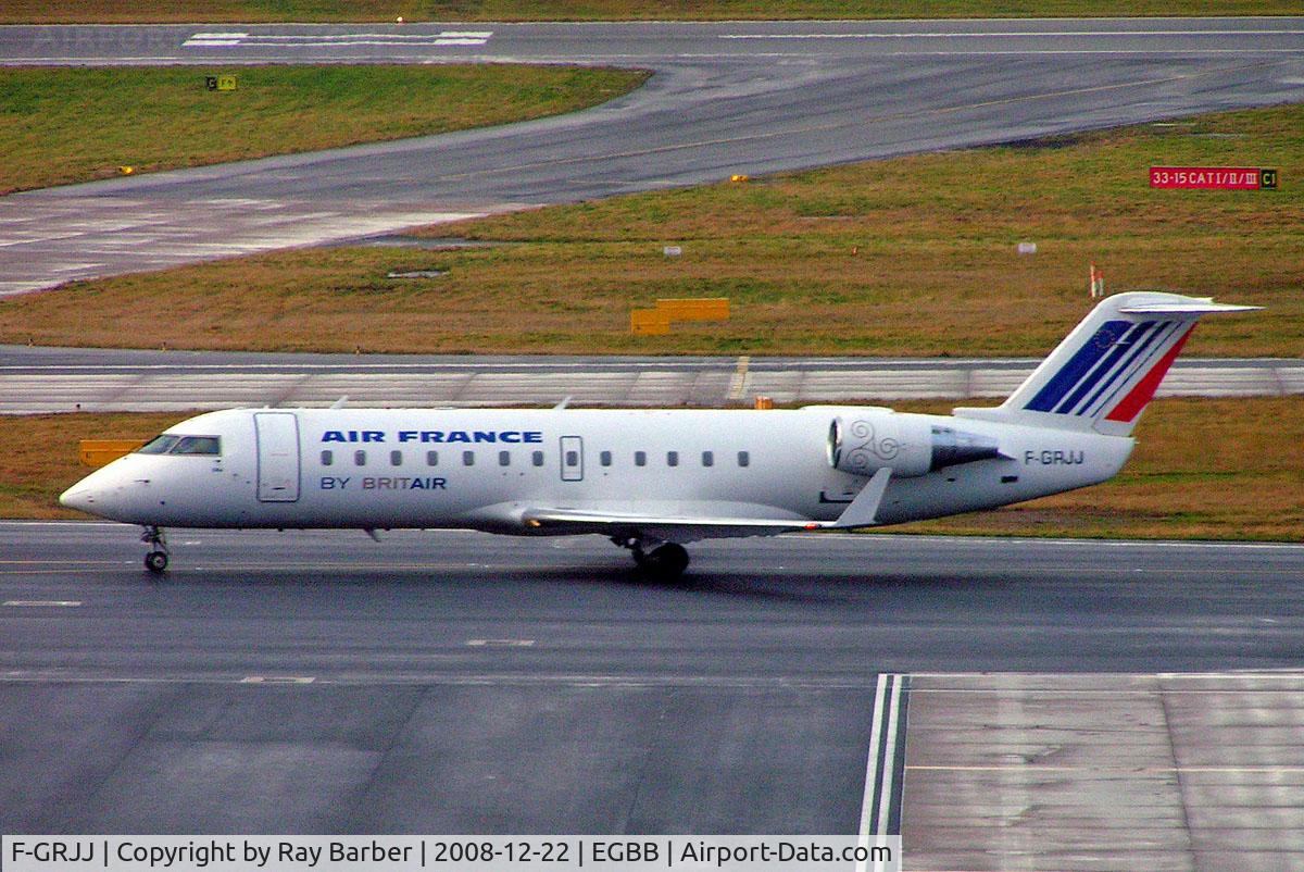 F-GRJJ, 1997 Canadair CRJ-100ER (CL-600-2B19) C/N 7190, Canadair CRJ-100ER [7190] (Air France/Brit Air) Birmingham Int'l~G 18/11/2008