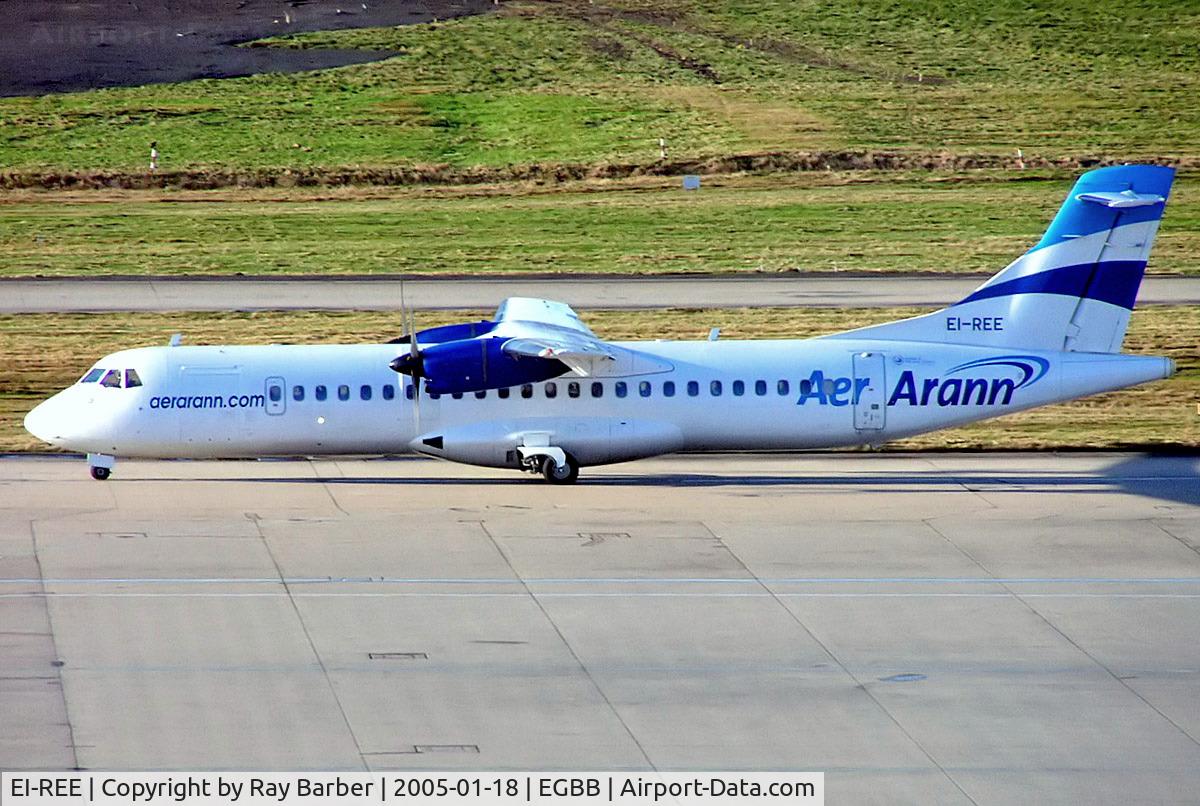 EI-REE, 1992 ATR 72-202 C/N 342, Aerospatiale ATR-72-202 [342] (Aer Arann) Birmingham International~G 18/01/2005
