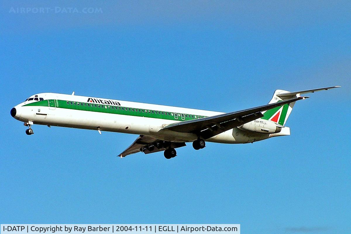 I-DATP, 1995 McDonnell Douglas MD-82 (DC-9-82) C/N 53232/2108, McDonnell Douglas DC-9-82 [53232] (Alitalia) Heathrow~G 11/11/2004