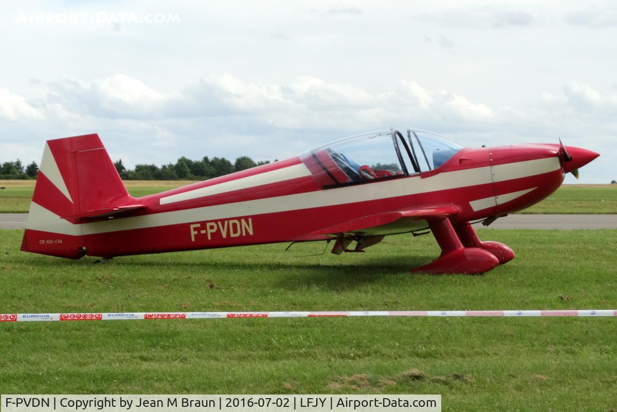 F-PVDN, Dyn'Aero CR-100 C/N 14, Seen at Free Flight World Masters 2016 Airshow at Chambley- Bussières Airport, a former US  AFB in France, today in use for general aviation.