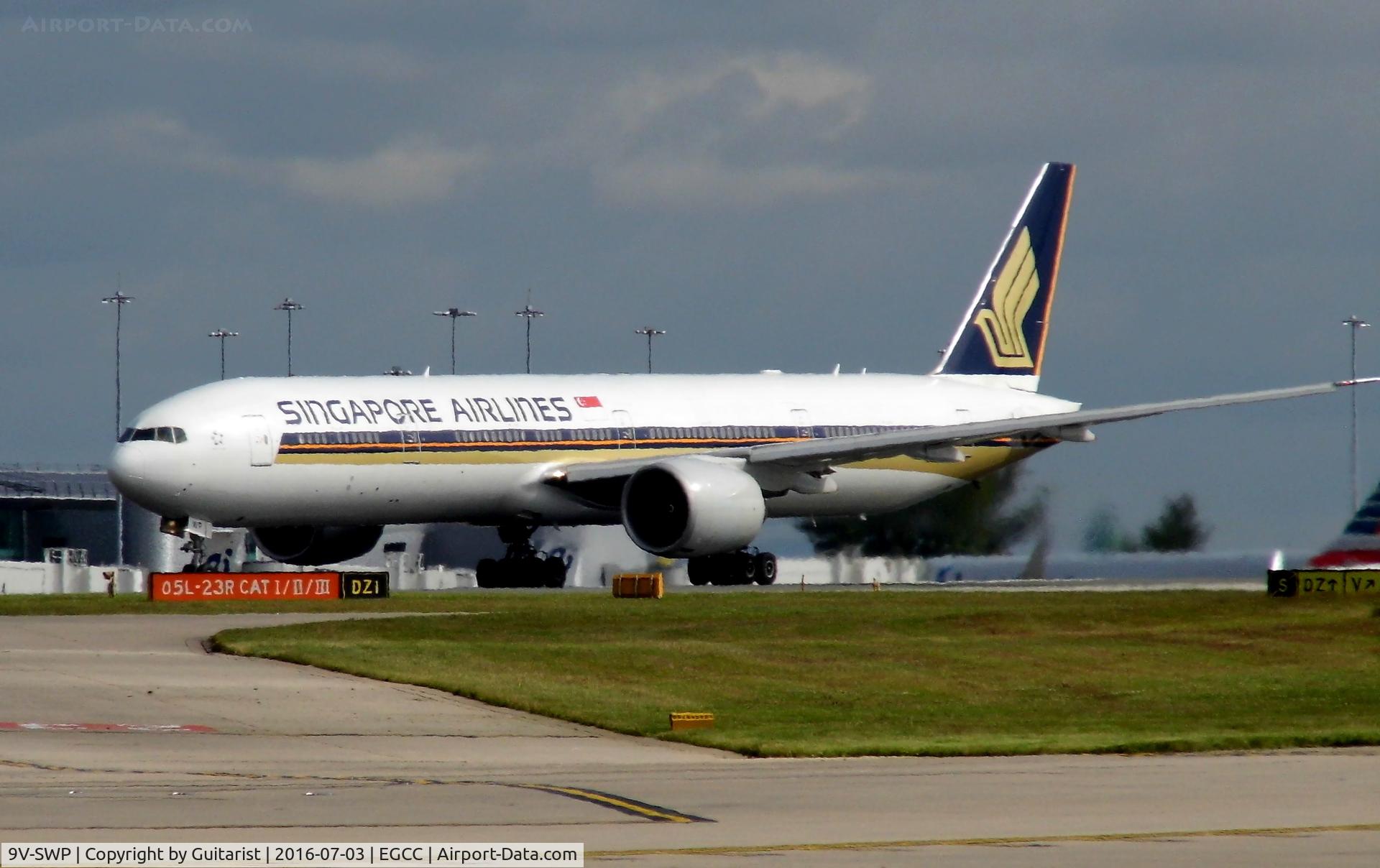 9V-SWP, 2008 Boeing 777-312/ER C/N 34581, At Manchester