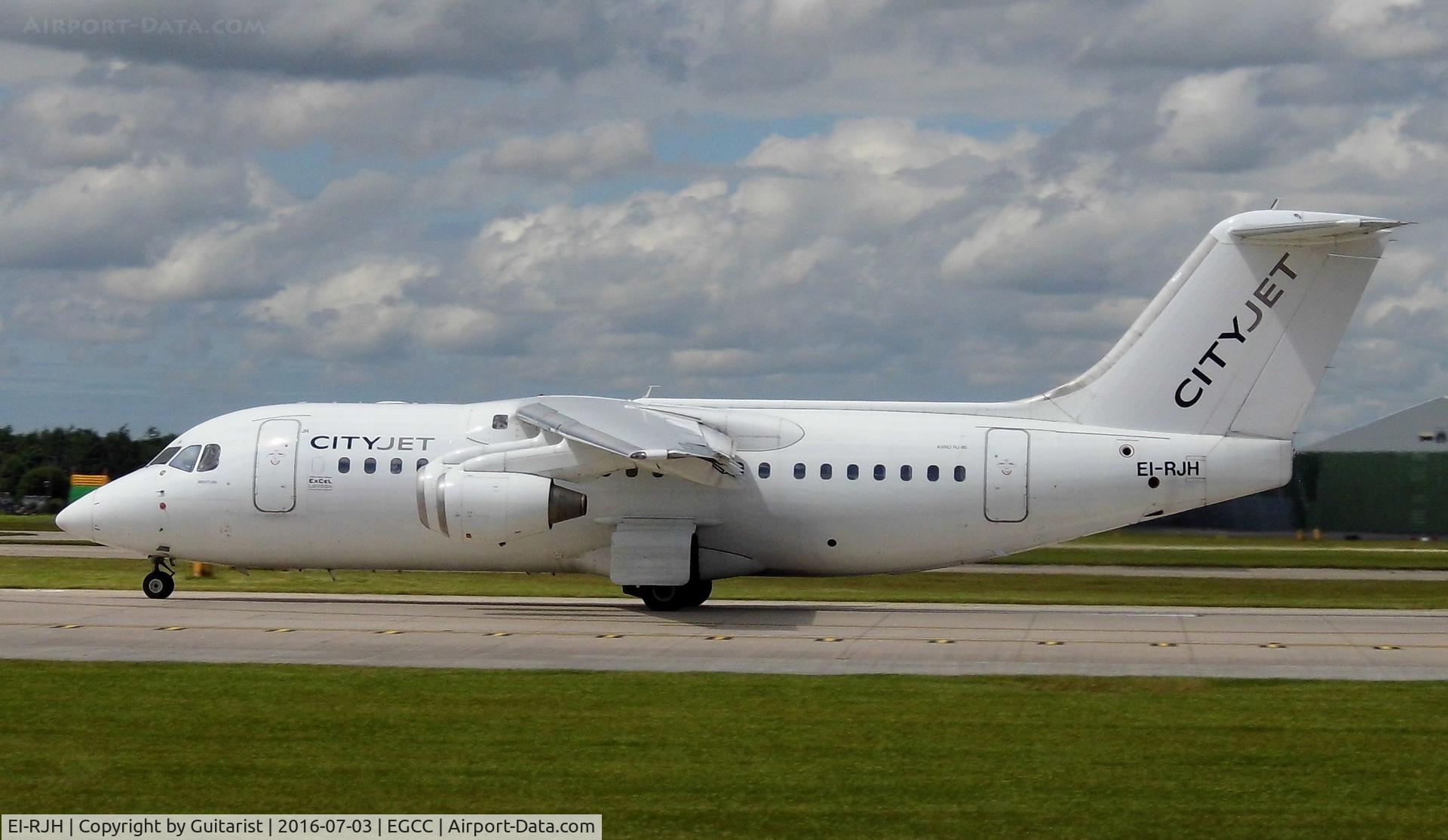 EI-RJH, 1999 BAE Systems Avro 146-RJ85 C/N E.2345, At Manchester