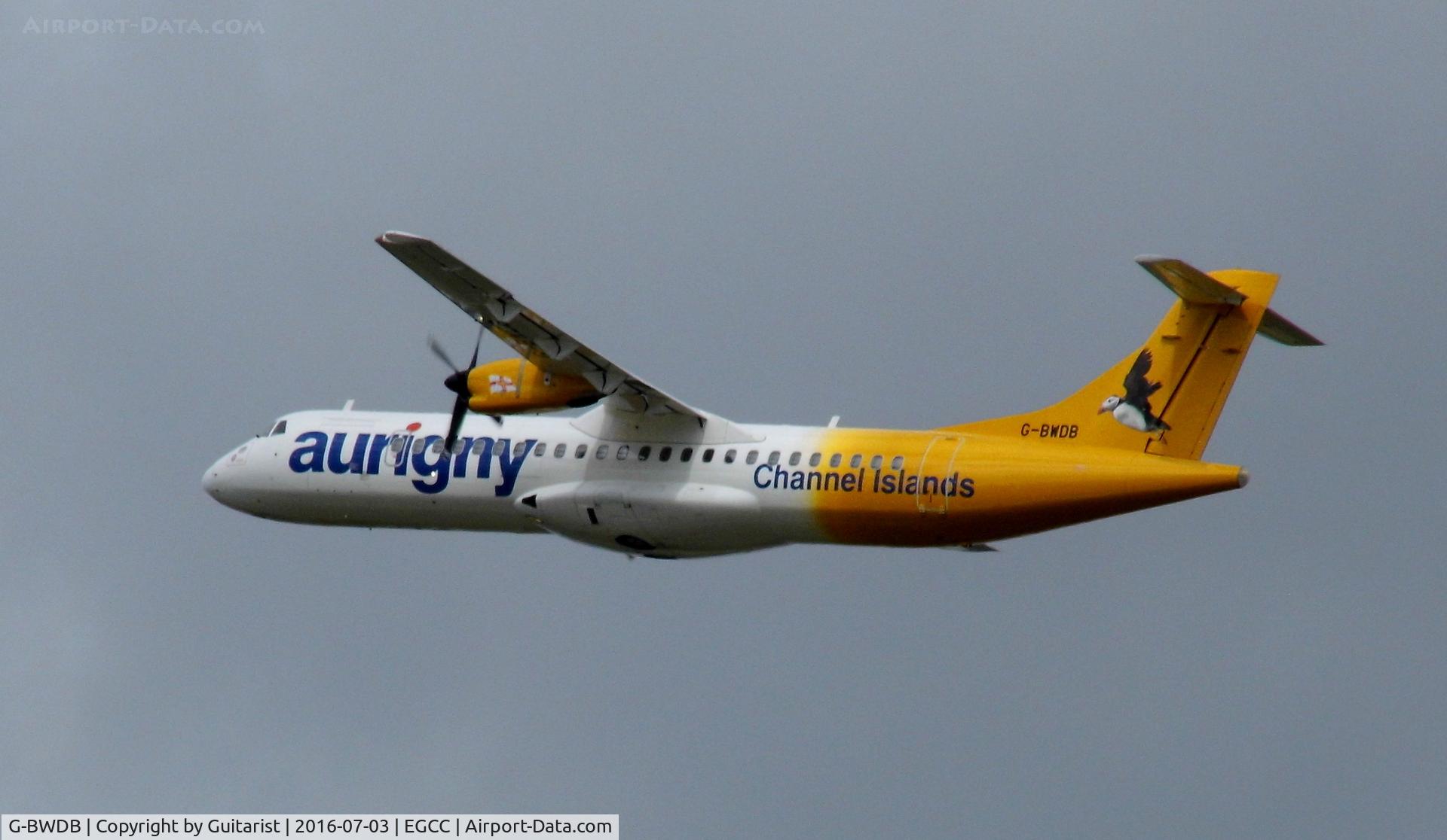 G-BWDB, 1995 ATR 72-202 C/N 449, At Manchester
