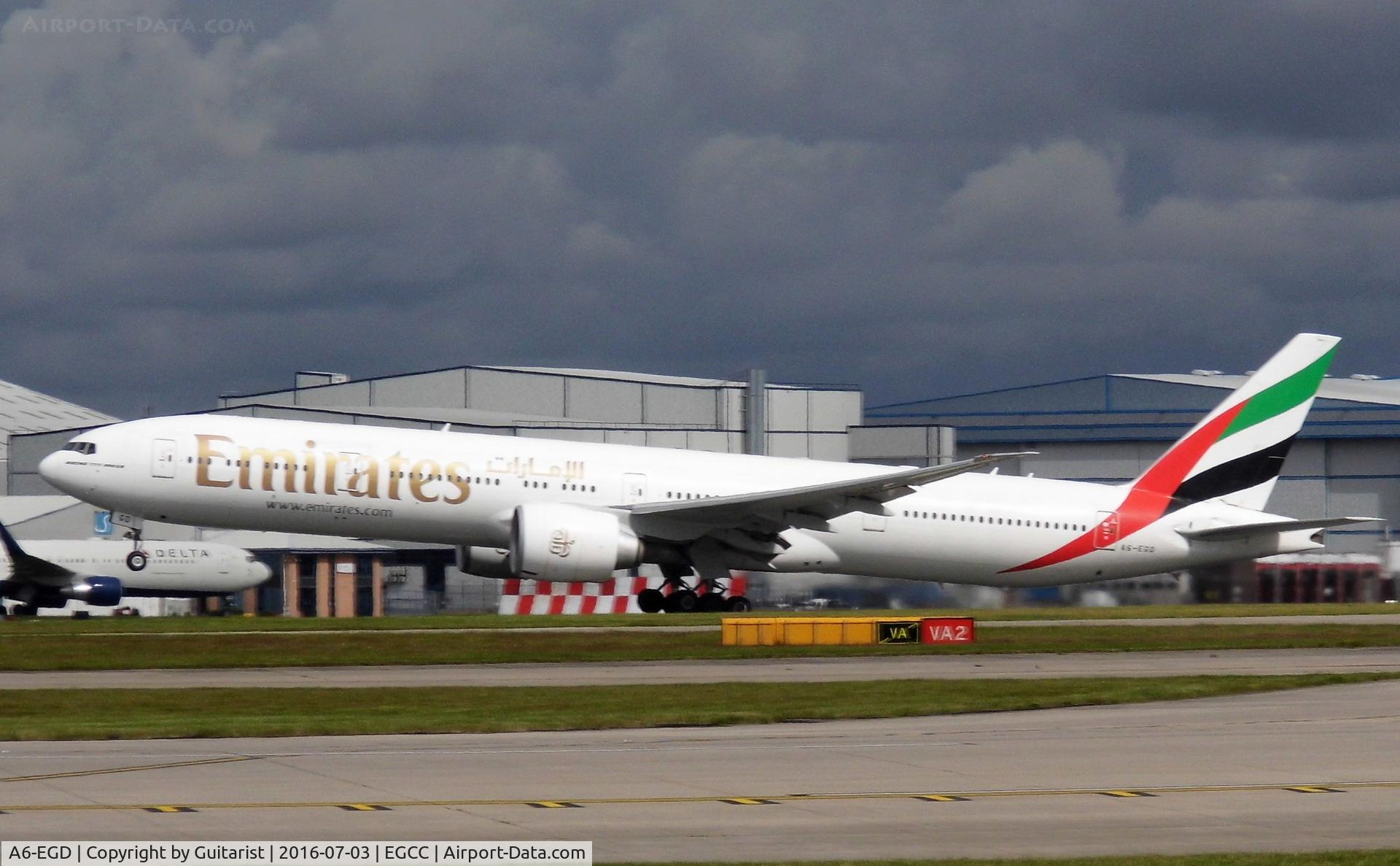 A6-EGD, 2011 Boeing 777-31H/ER C/N 38988, At Manchester