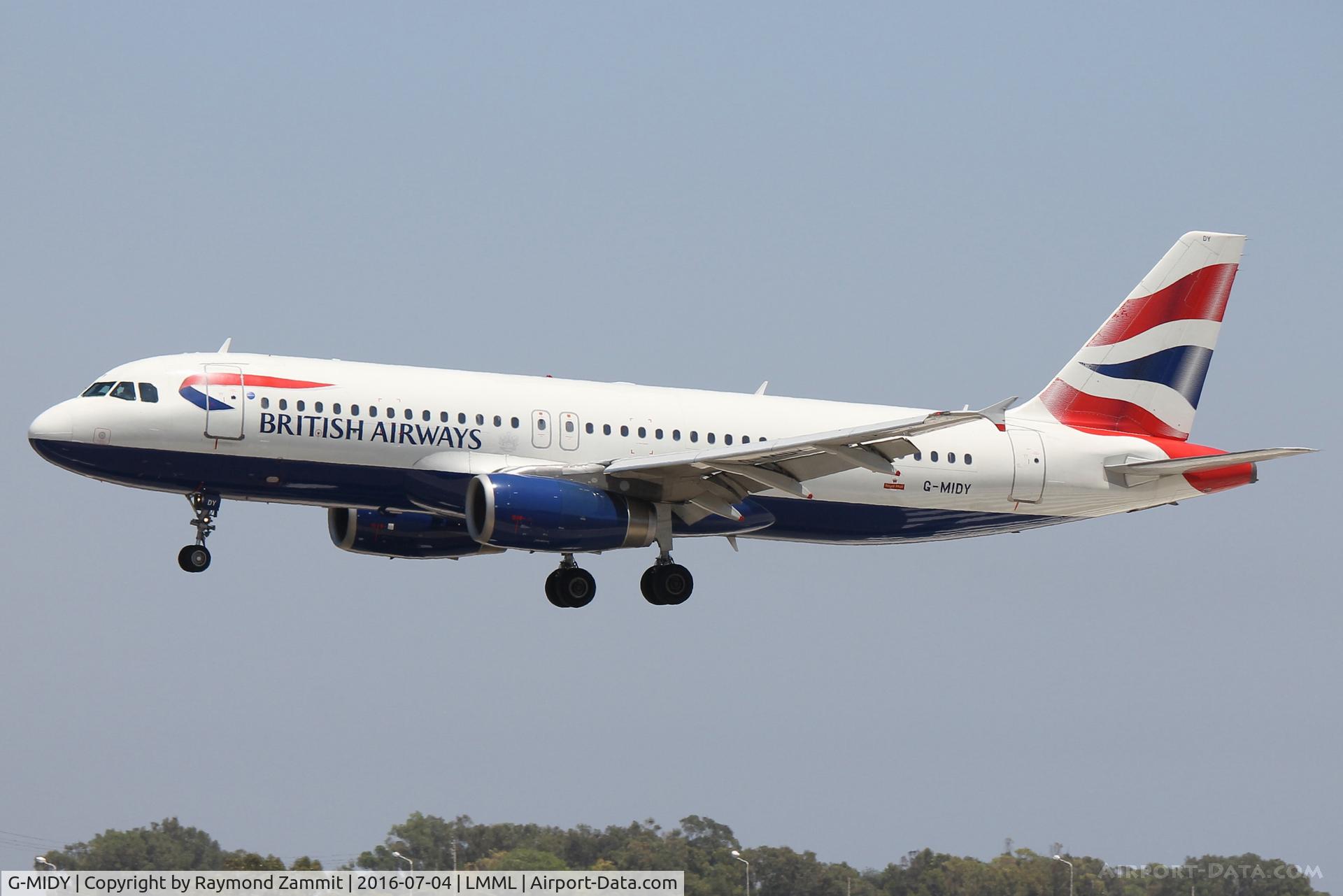G-MIDY, 1999 Airbus A320-232 C/N 1014, A320 G-MIDY British Airways