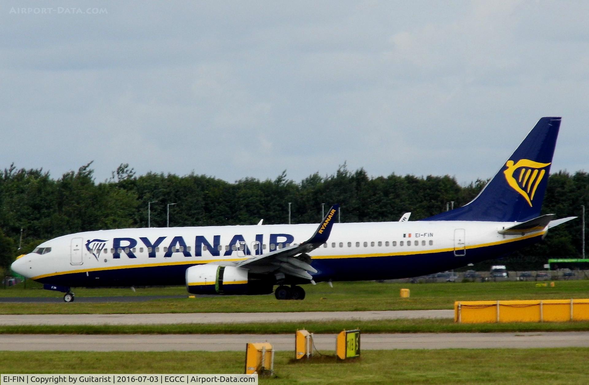 EI-FIN, 2015 Boeing 737-8AS C/N 44701, At Manchester