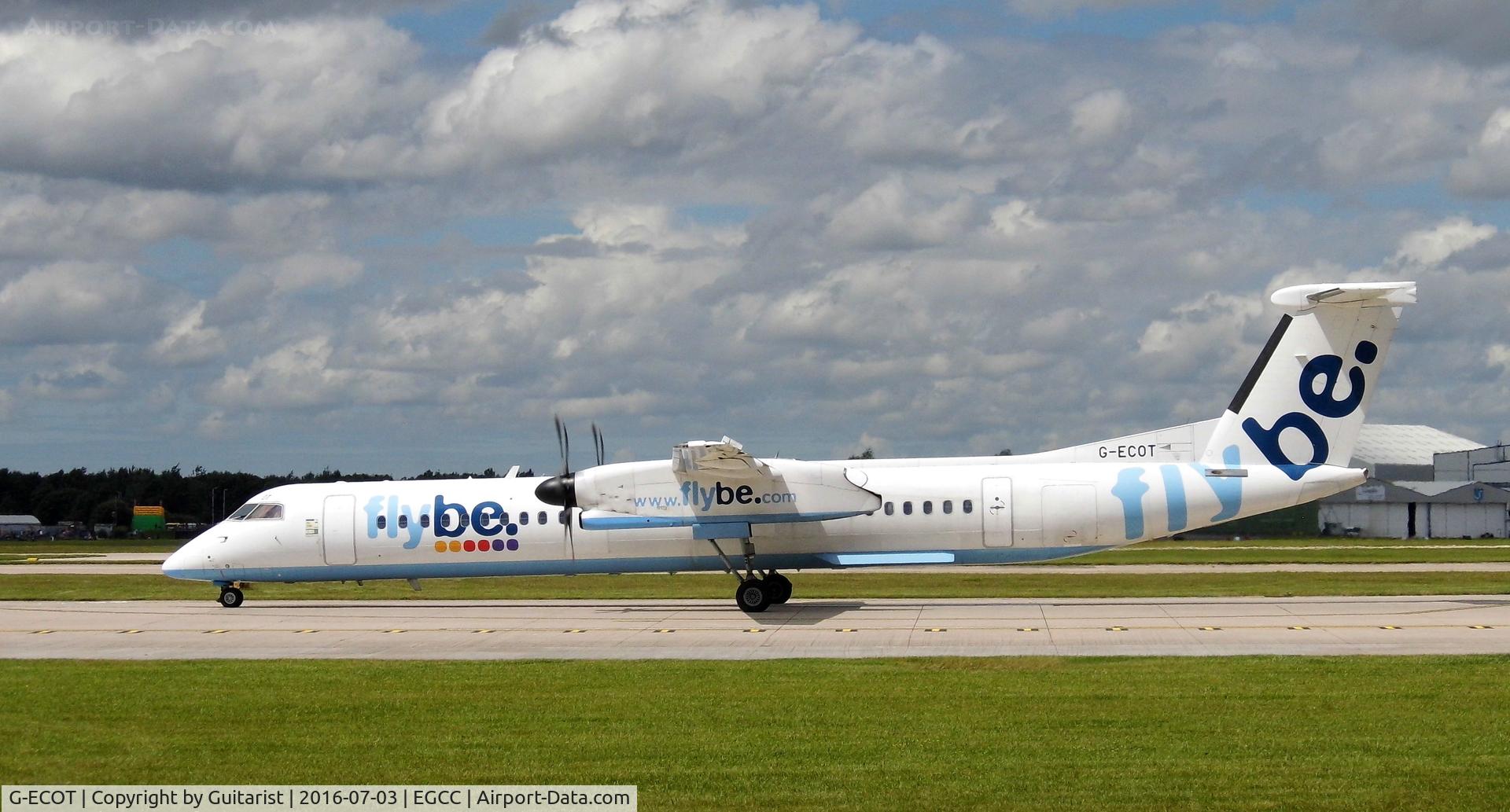 G-ECOT, 2009 De Havilland Canada DHC-8-402Q Dash 8 C/N 4251, At Manchester