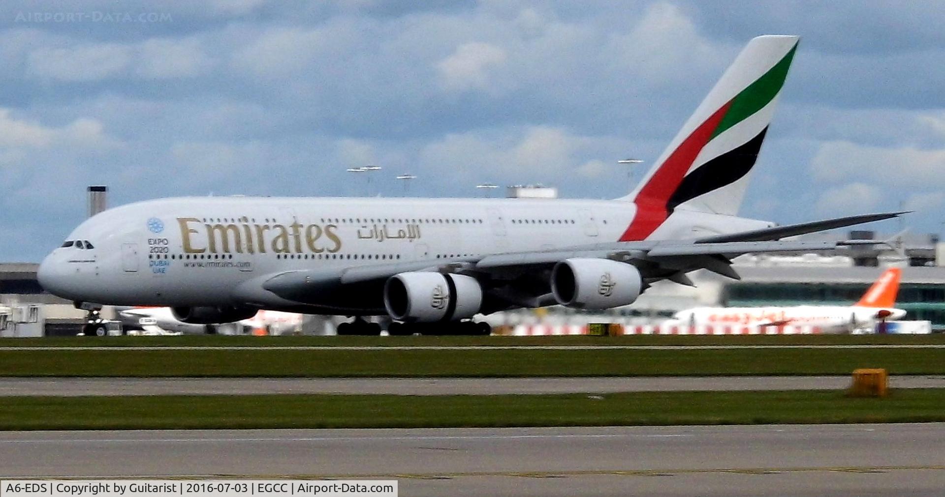 A6-EDS, 2011 Airbus A380-861 C/N 086, At Manchester