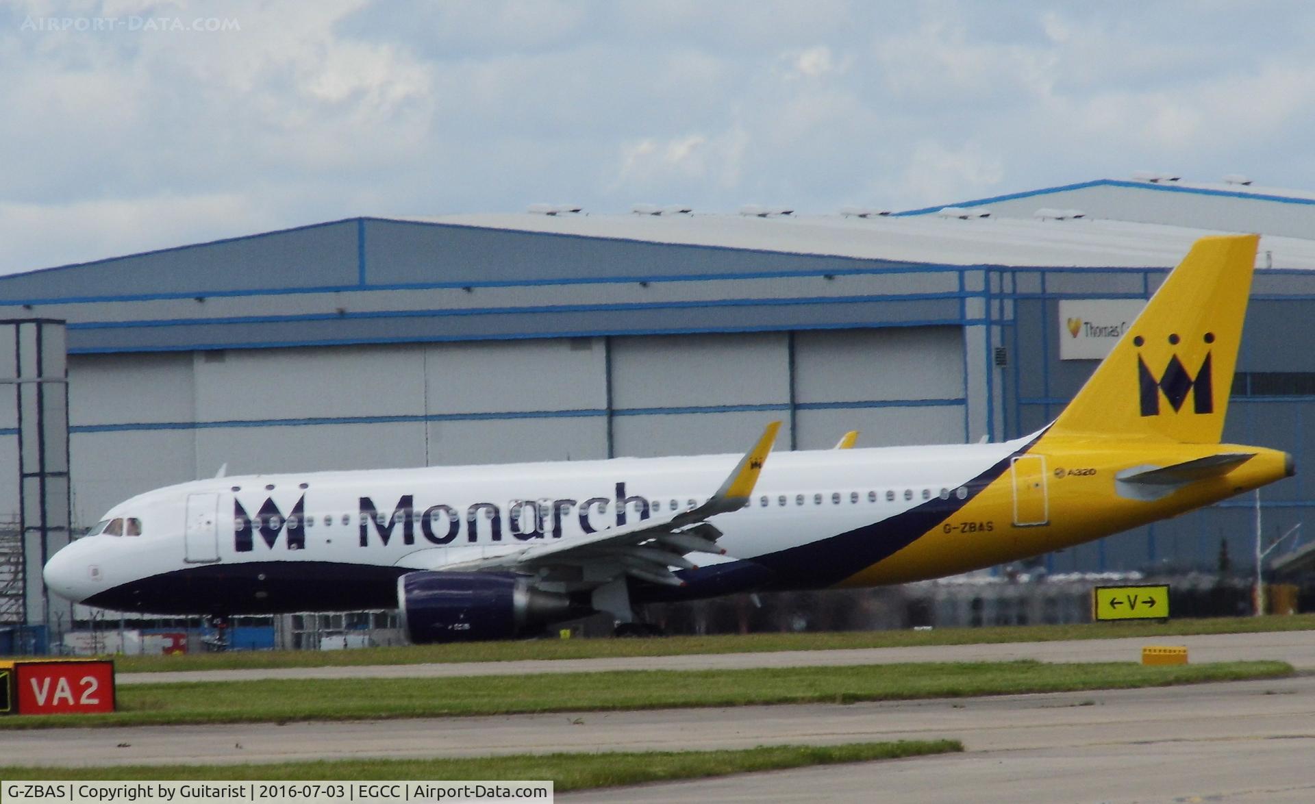 G-ZBAS, 2015 Airbus A320-214 C/N 6550, At Manchester