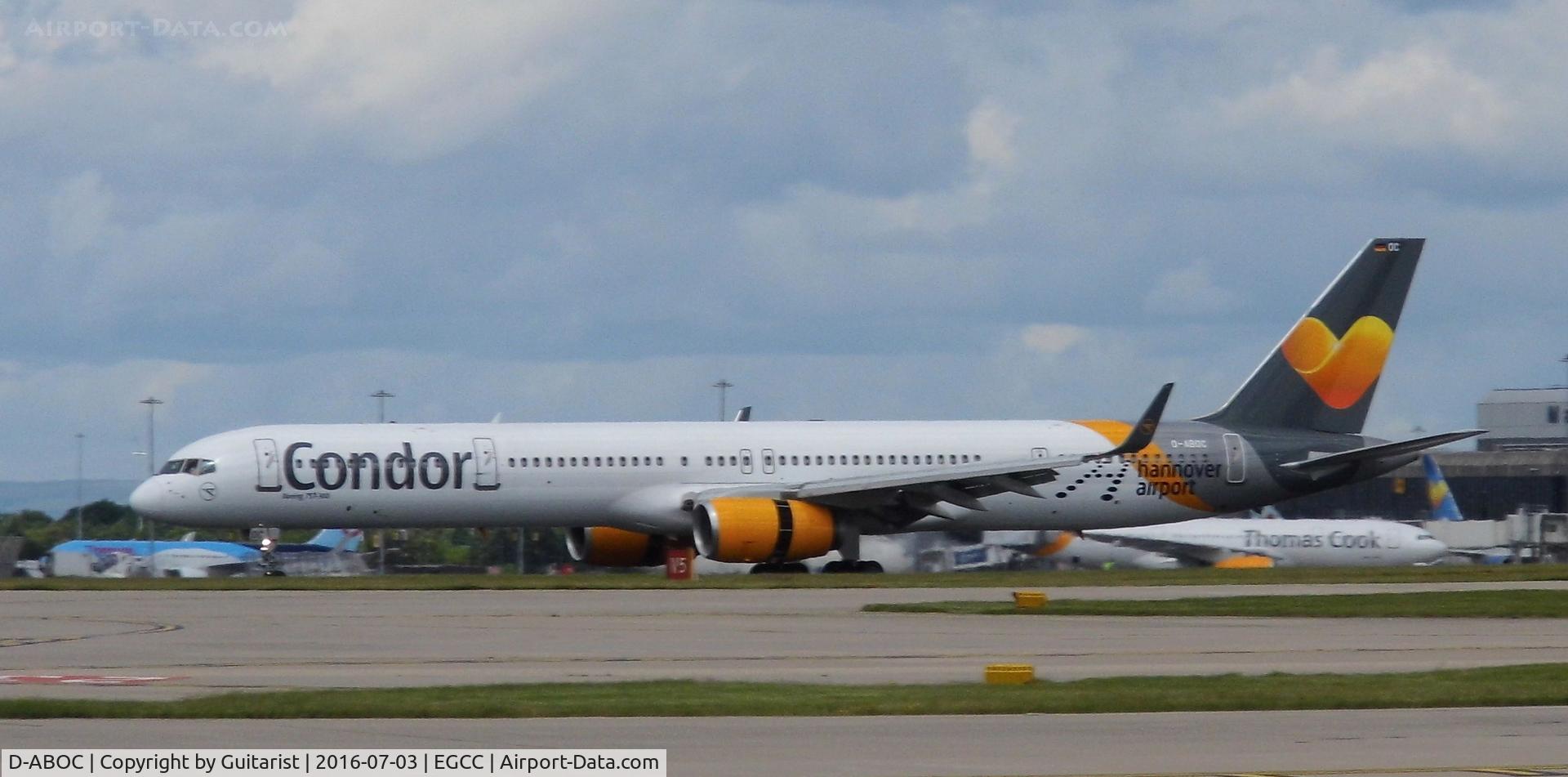 D-ABOC, 1998 Boeing 757-330 C/N 29015, At Manchester