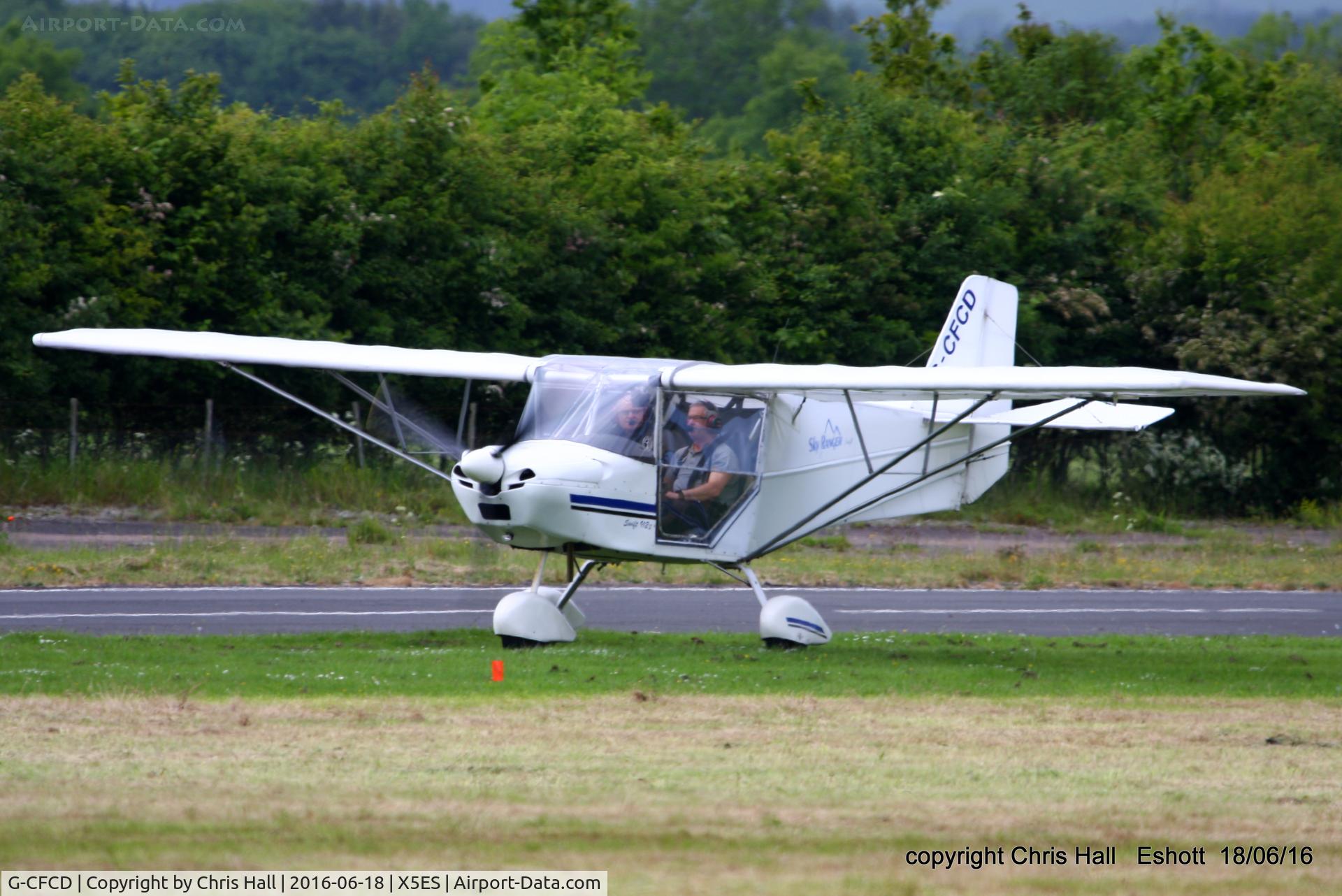 G-CFCD, 2007 Skyranger Swift 912S(1) C/N BMAA/HB/554, at the Great North Fly in. Eshott