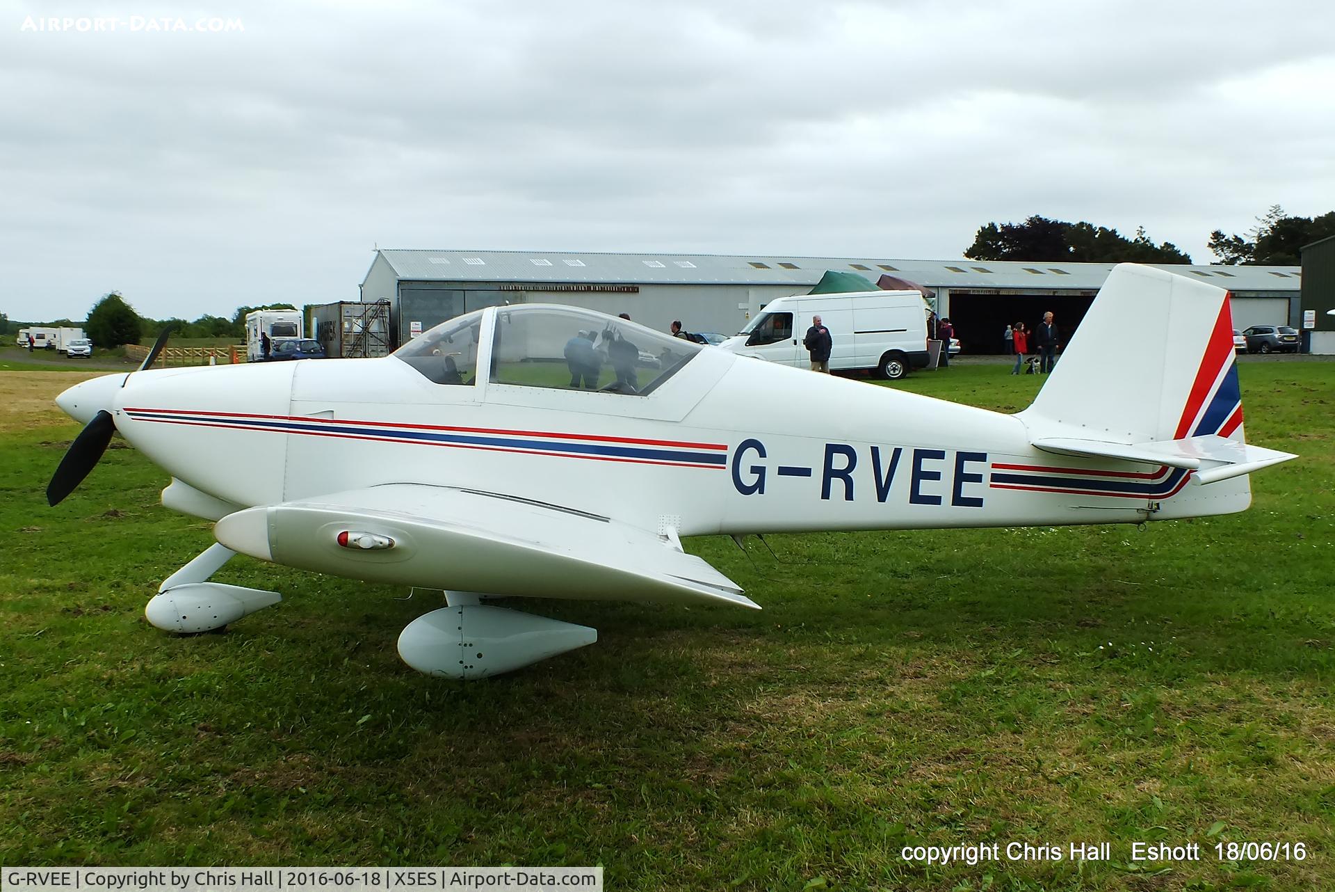 G-RVEE, 1992 Van's RV-6A C/N PFA 181-12262, at the Great North Fly in. Eshott