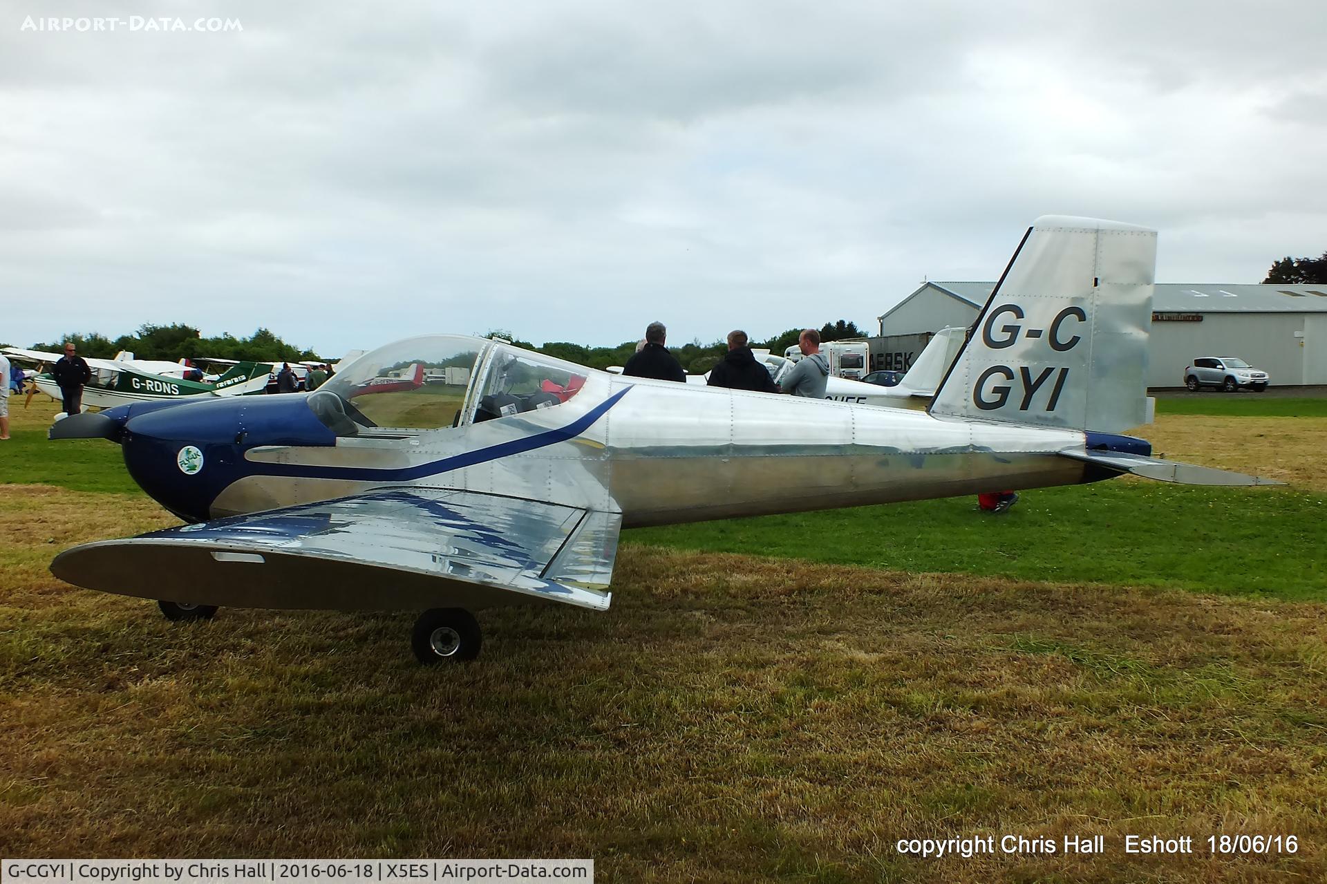 G-CGYI, 2011 Vans RV-12 C/N LAA 363-14994, at the Great North Fly in. Eshott
