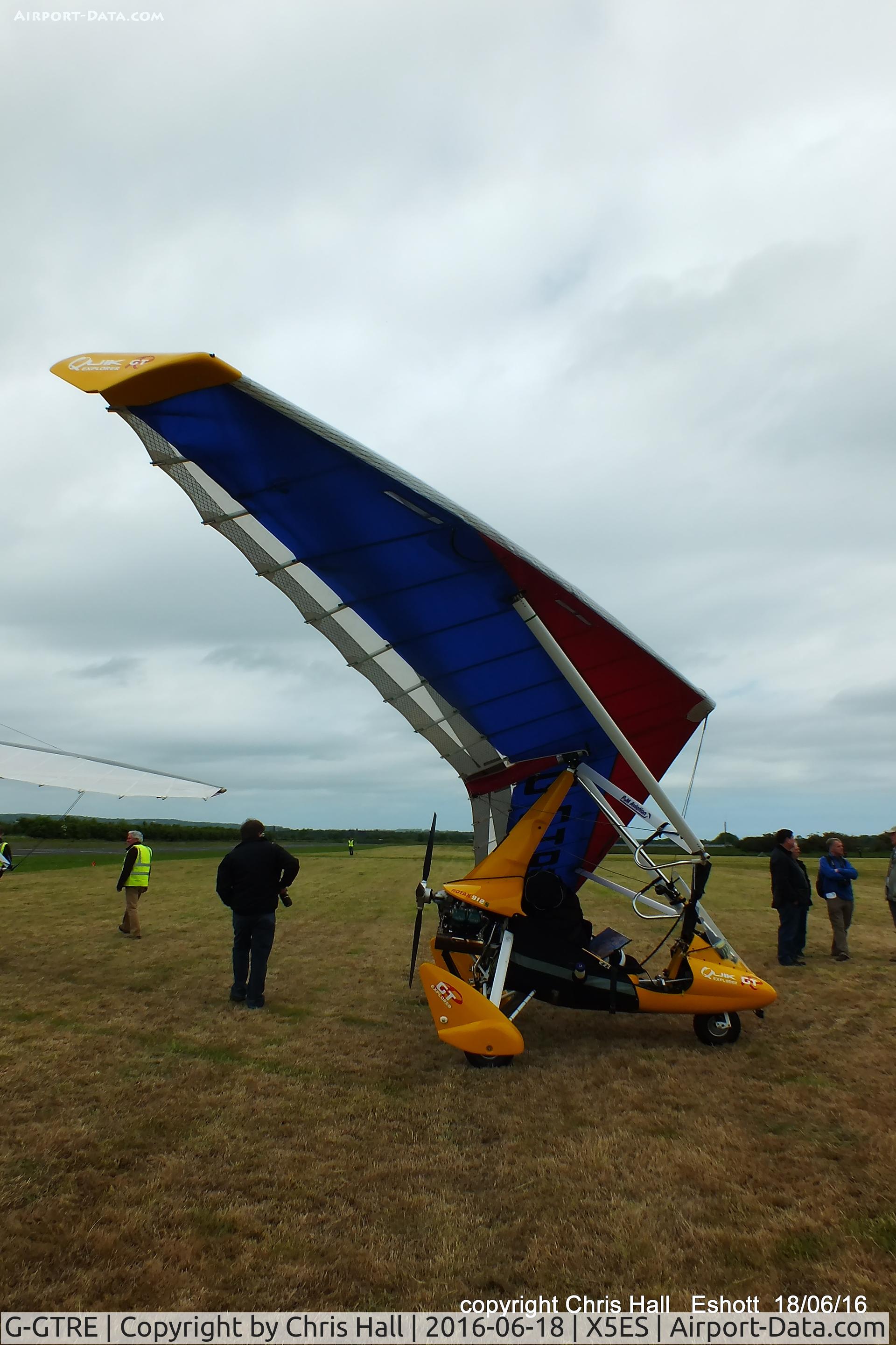 G-GTRE, 2014 P&M Aviation Quik GTR C/N 8674, at the Great North Fly in. Eshott