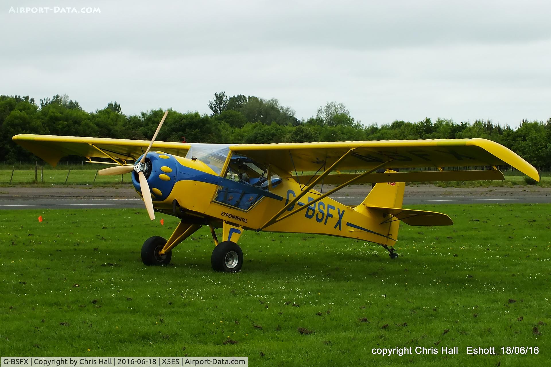 G-BSFX, 1990 Denney Kitfox Mk2 C/N PFA 172-11723, at the Great North Fly in. Eshott