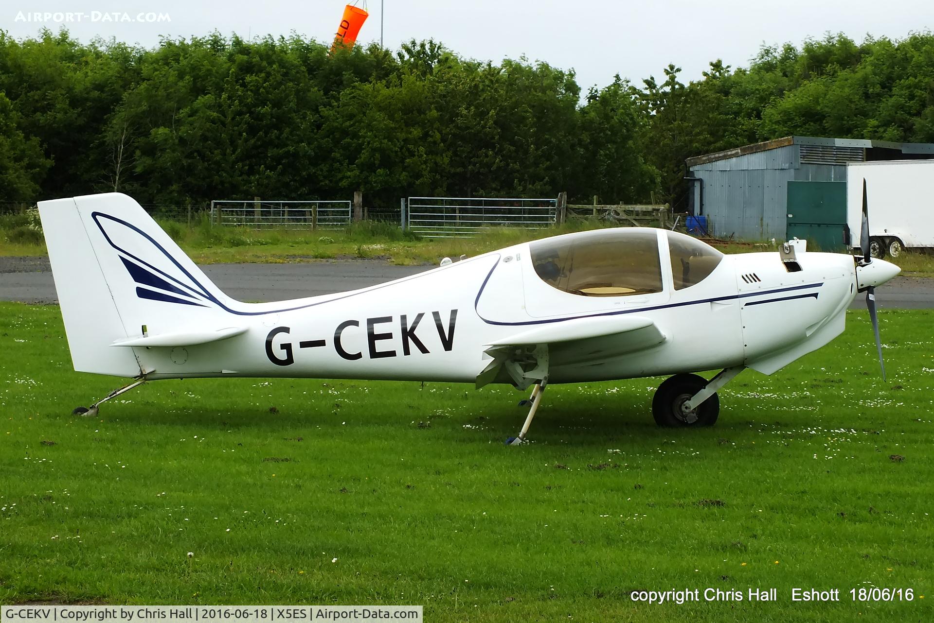 G-CEKV, 2007 Europa Monowheel C/N PFA 247-12493, at the Great North Fly in. Eshott