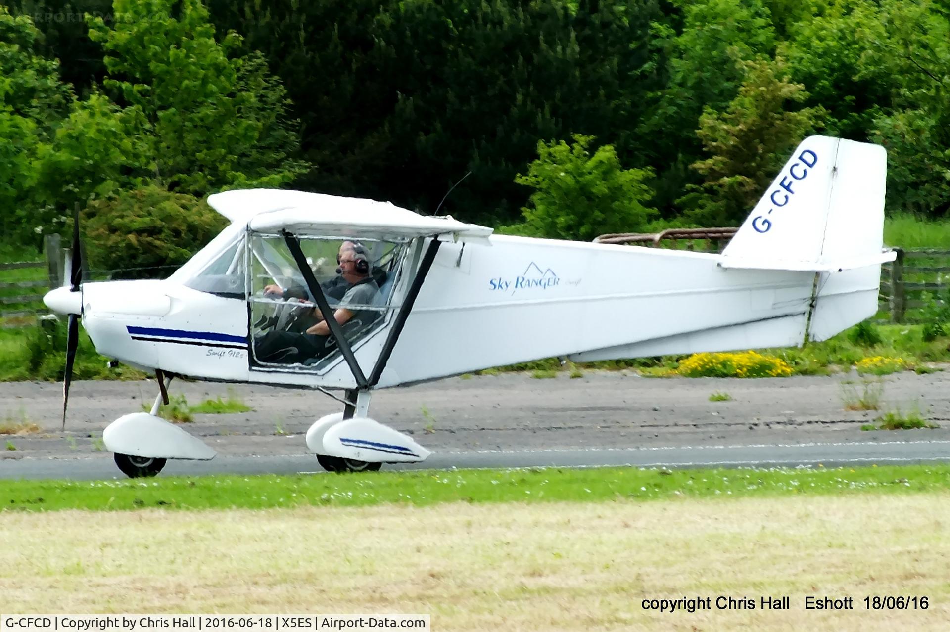 G-CFCD, 2007 Skyranger Swift 912S(1) C/N BMAA/HB/554, at the Great North Fly in. Eshott