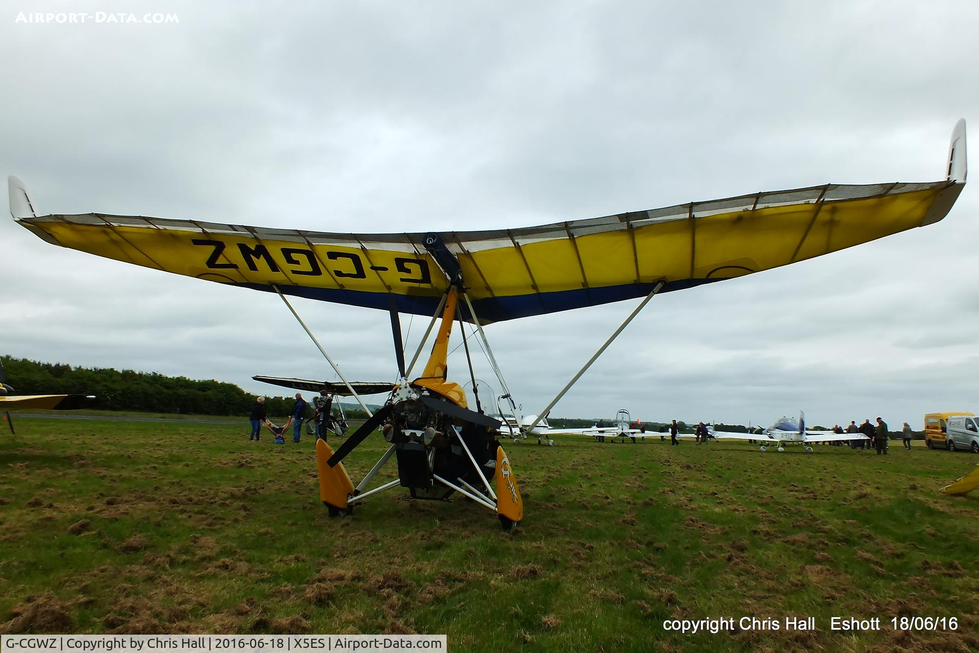 G-CGWZ, 2011 P&M Aviation Quikr C/N 8554, at the Great North Fly in. Eshott