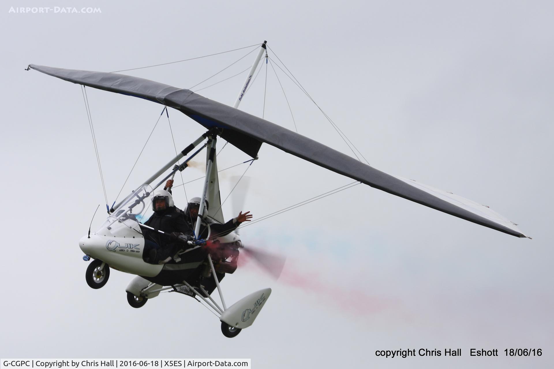 G-CGPC, 2010 P&M Aviation Pegasus Quik 912S C/N 8544, at the Great North Fly in. Eshott