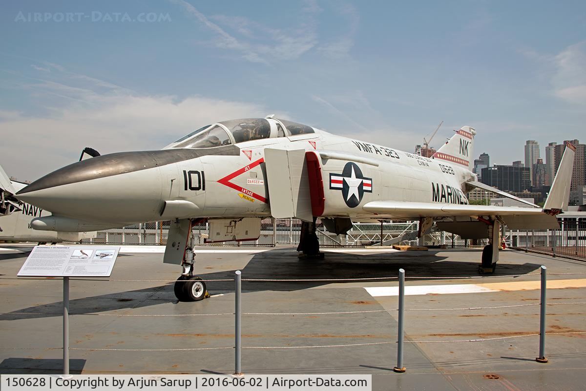 150628, McDonnell F-4N Phantom II C/N 286, On display aboard USS Intrepid. VMFA-323's Phantoms were embarked on USS Coral Sea only.