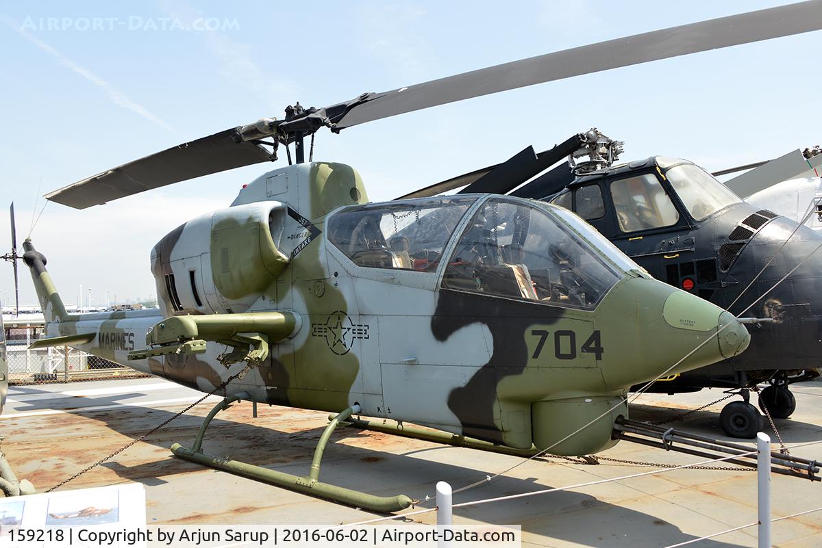 159218, Bell AH-1J Sea Cobra C/N 26056, On display aboard USS Intrepid.