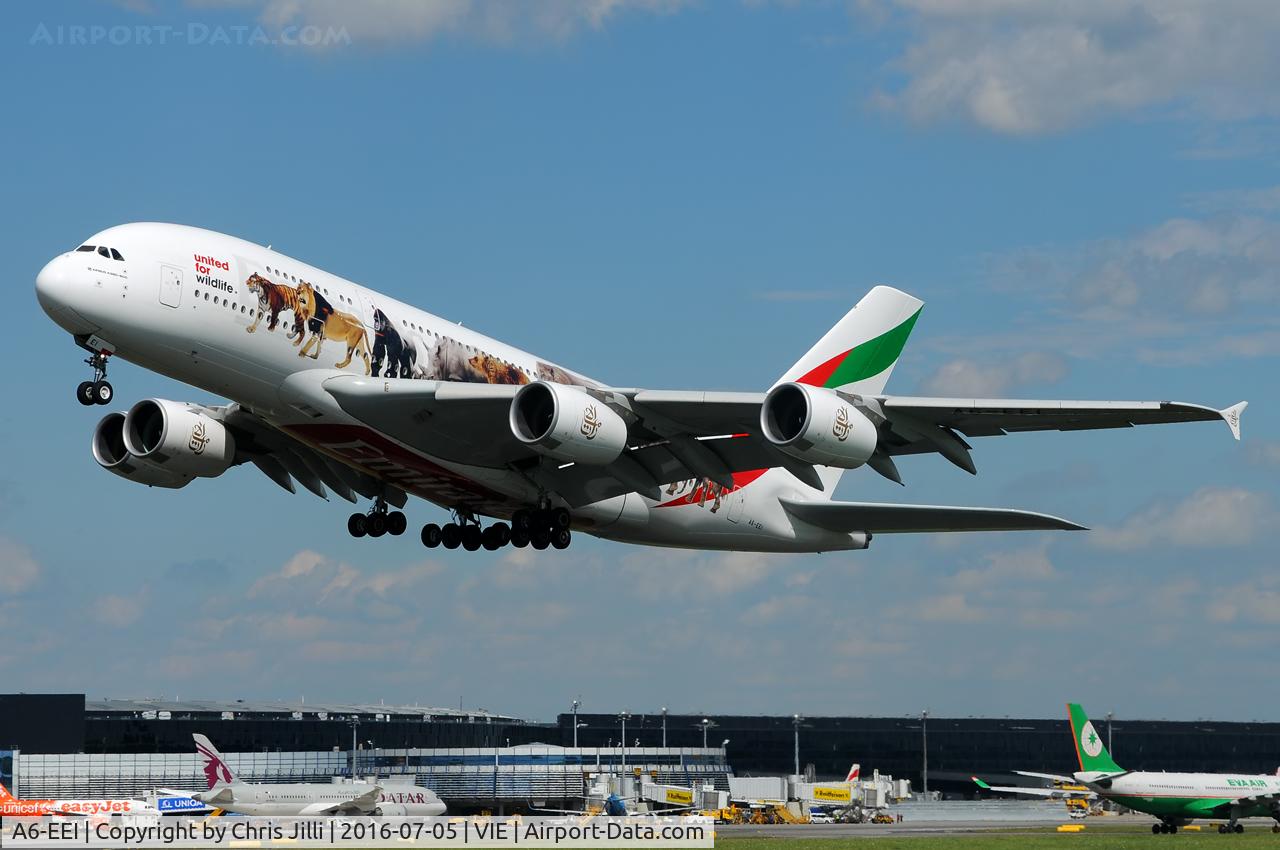 A6-EEI, 2012 Airbus A380-861 C/N 123, Emirates Wildlife