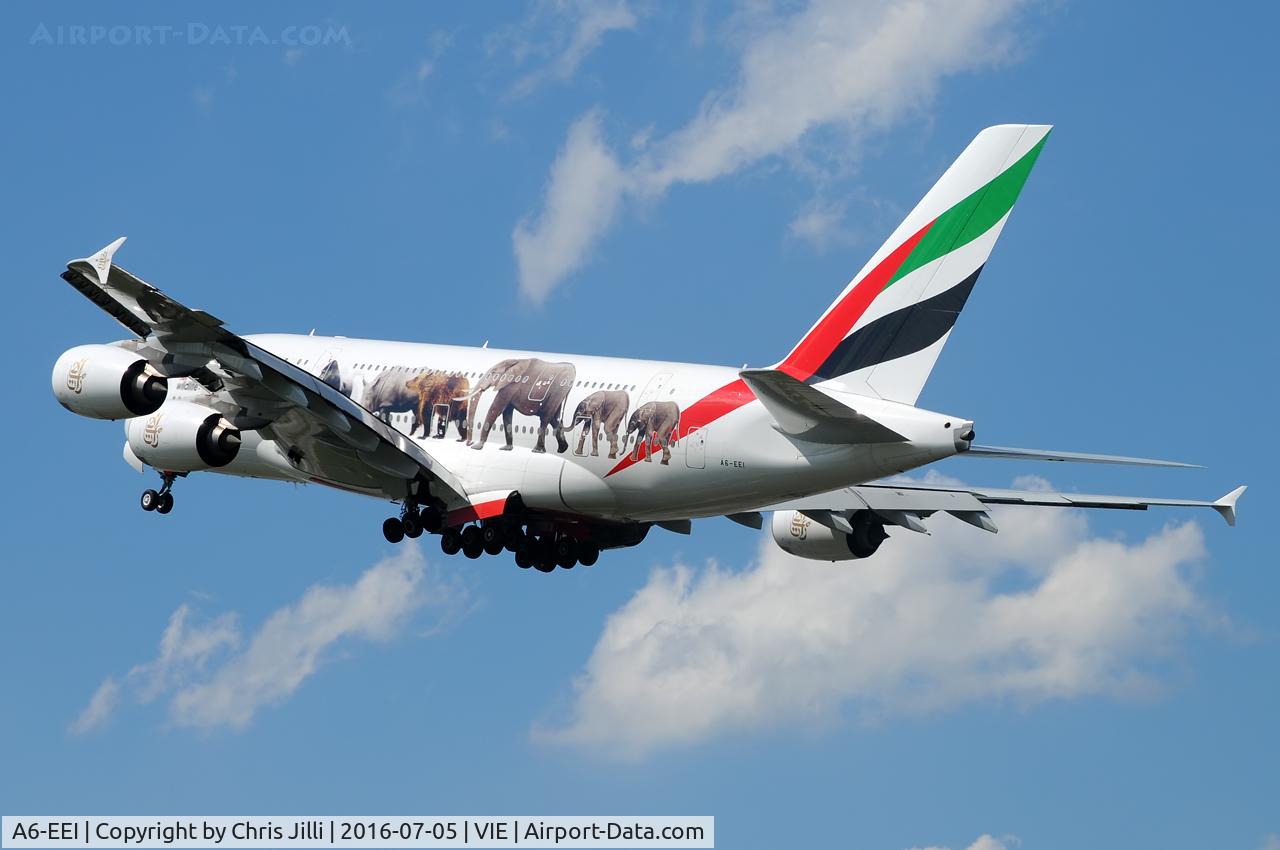 A6-EEI, 2012 Airbus A380-861 C/N 123, Emirates Wildlife