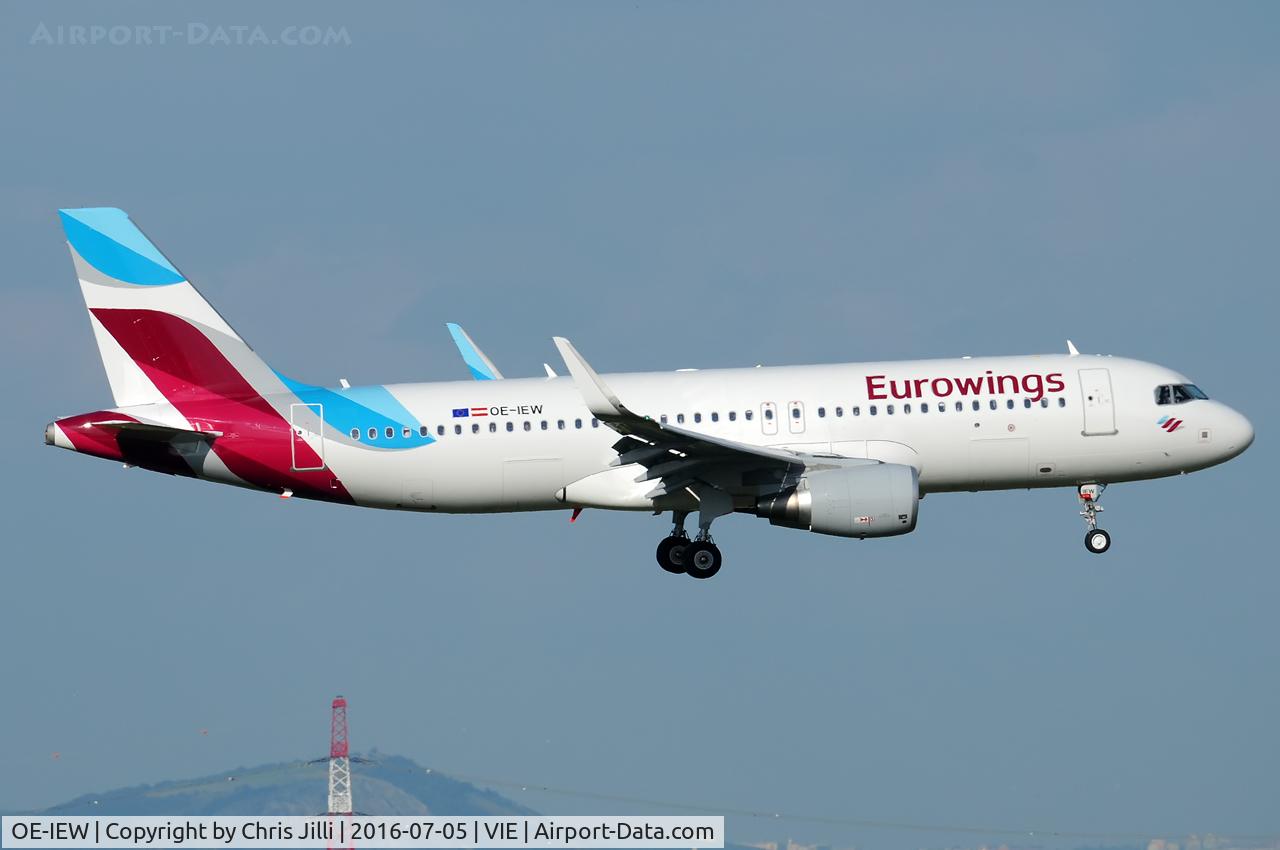 OE-IEW, 2016 Airbus A320-214 C/N 7148, Eurowings Europe