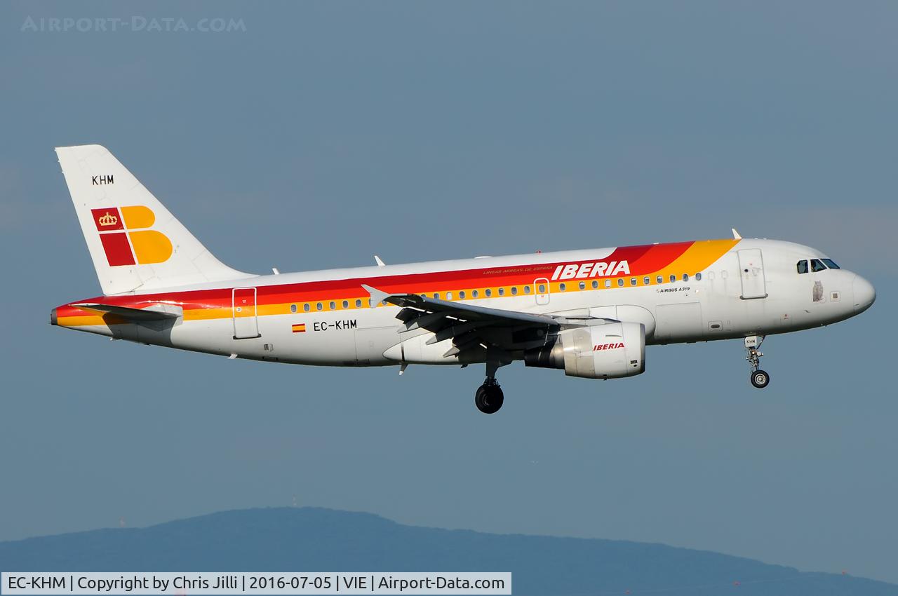 EC-KHM, 2007 Airbus A319-111 C/N 3209, Iberia