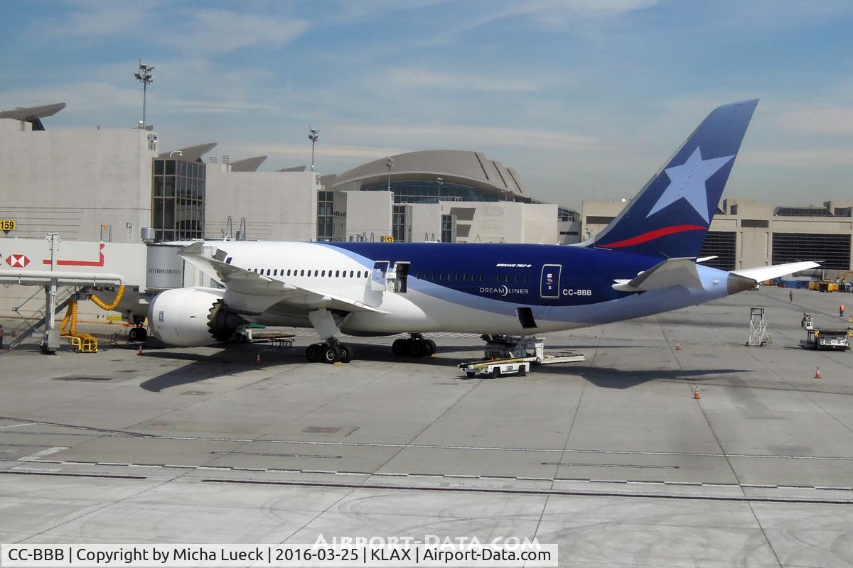 CC-BBB, 2012 Boeing 787-8 Dreamliner C/N 38466, At LAX