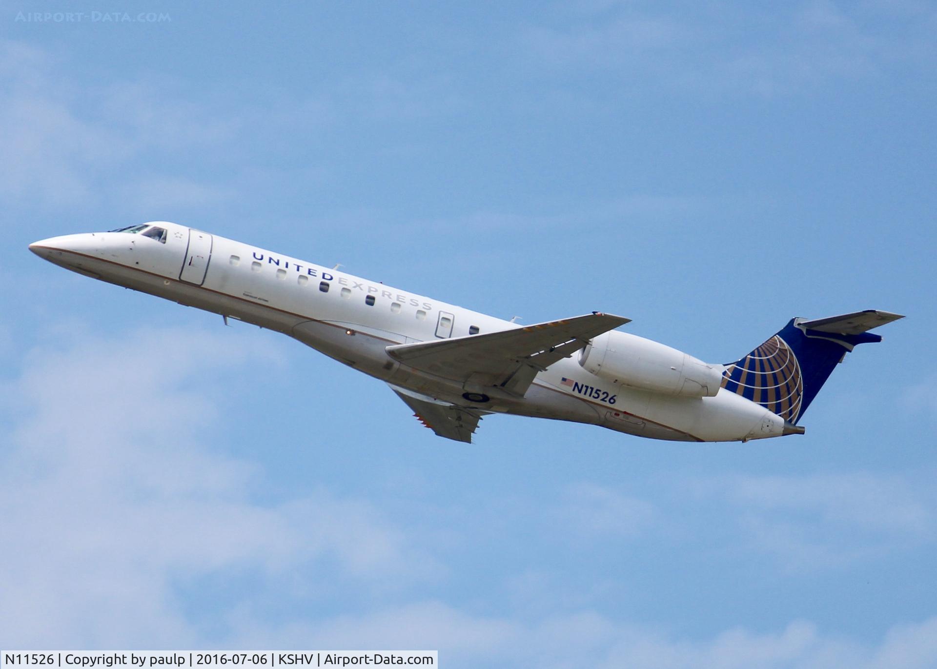 N11526, 2001 Embraer ERJ-135LR (EMB-135LR) C/N 145410, At Shreveport Regional.