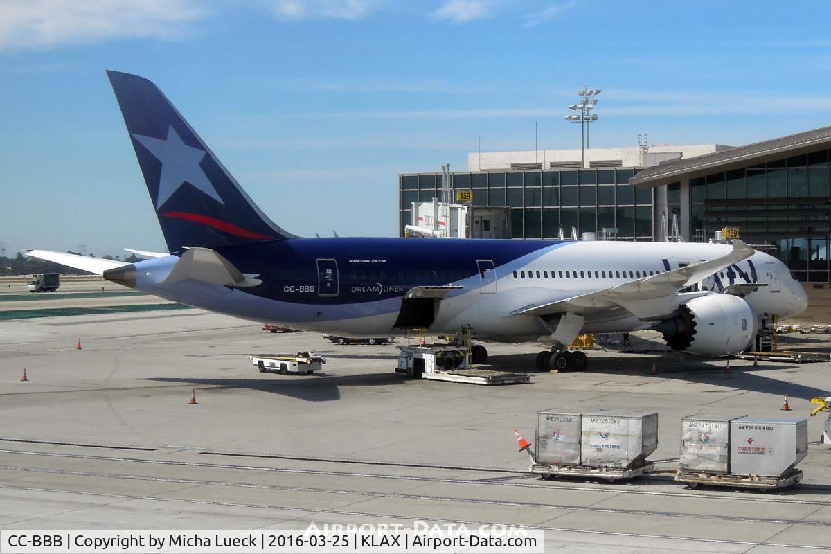 CC-BBB, 2012 Boeing 787-8 Dreamliner C/N 38466, At LAX
