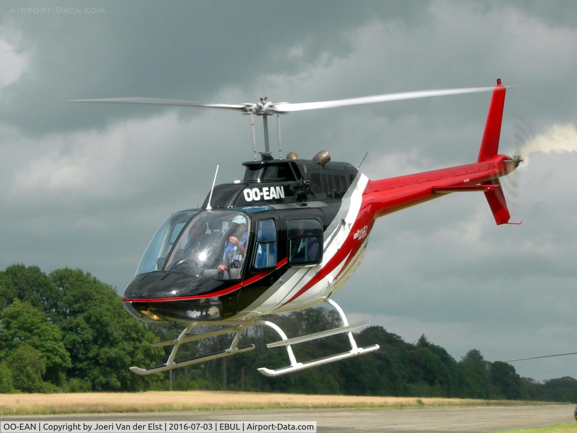 OO-EAN, 1975 Bell 206B JetRanger II C/N 1595, Ursel Avia 2016