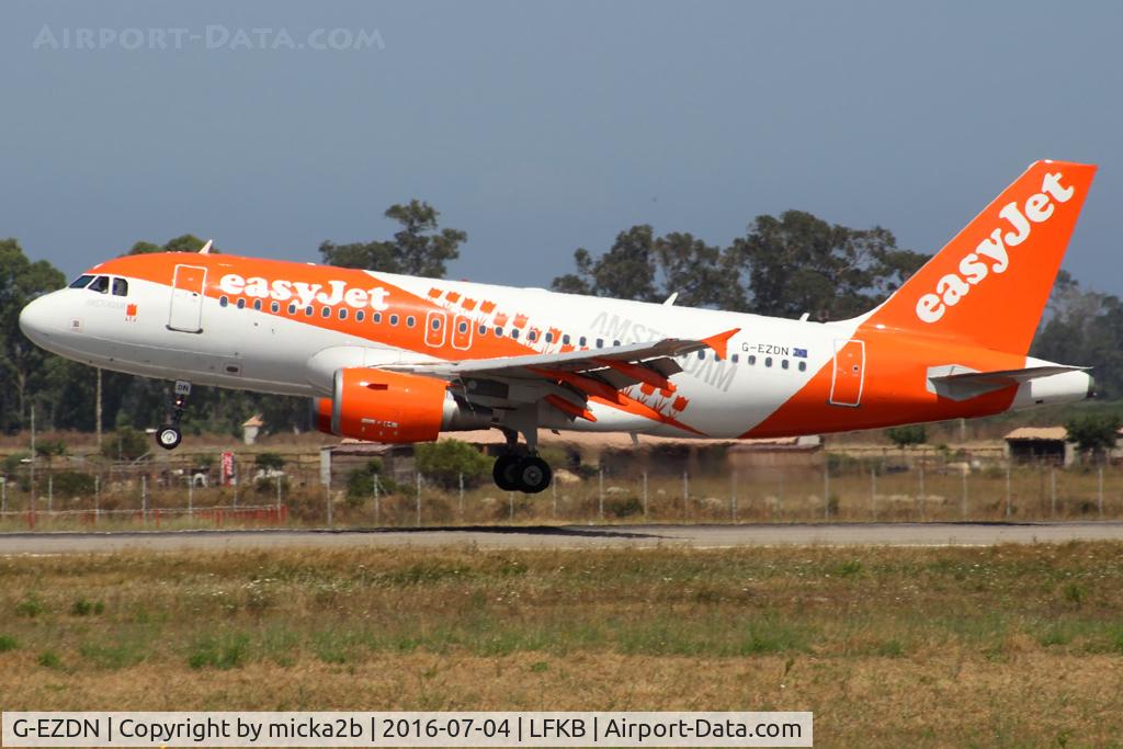 G-EZDN, 2008 Airbus A319-111 C/N 3569, Landing