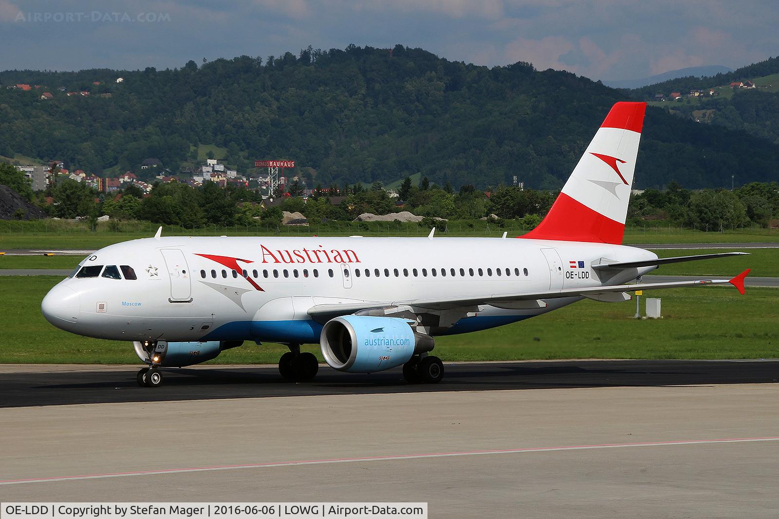 OE-LDD, 2005 Airbus A319-112 C/N 2416, Austrian A319-100 @GRZ