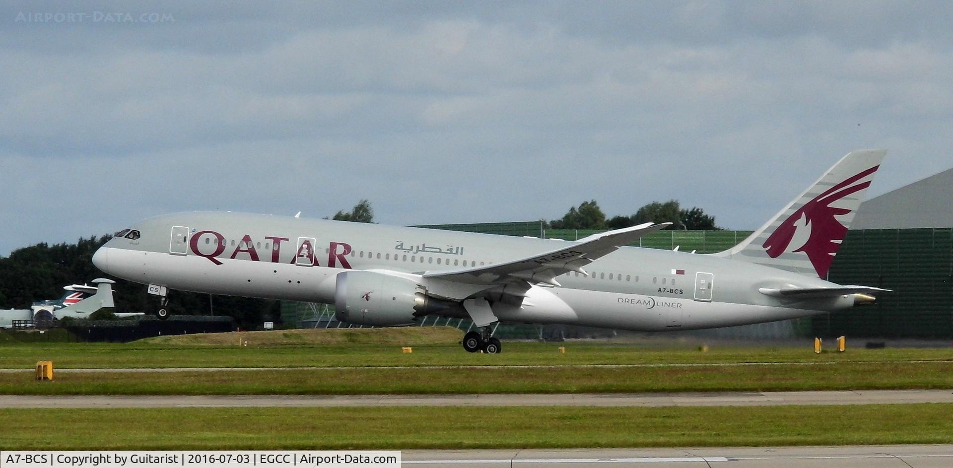 A7-BCS, 2015 Boeing 787-8 Dreamliner Dreamliner C/N 38337, At Manchester