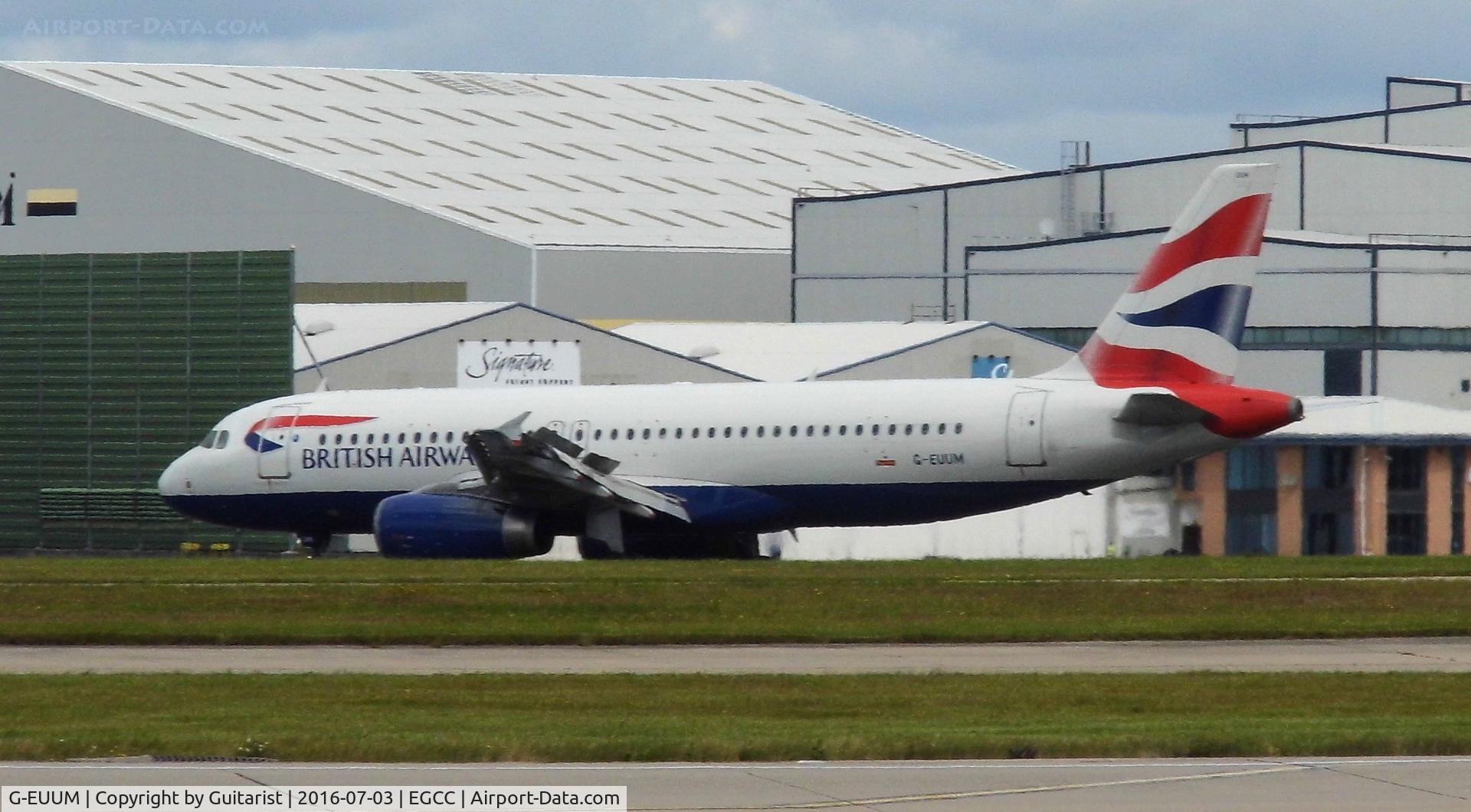 G-EUUM, 2002 Airbus A320-232 C/N 1907, At Manchester