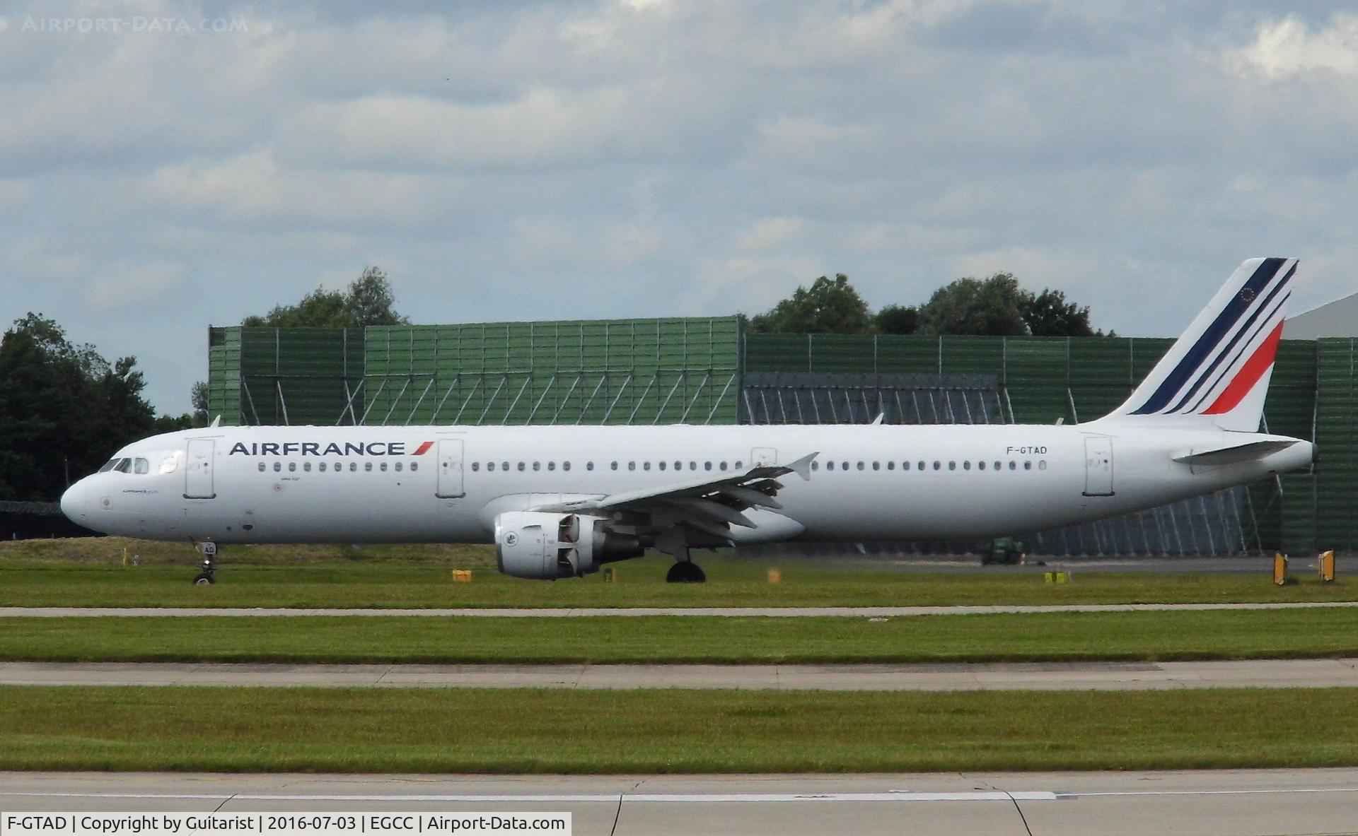 F-GTAD, 1998 Airbus A321-211 C/N 0777, At Manchester