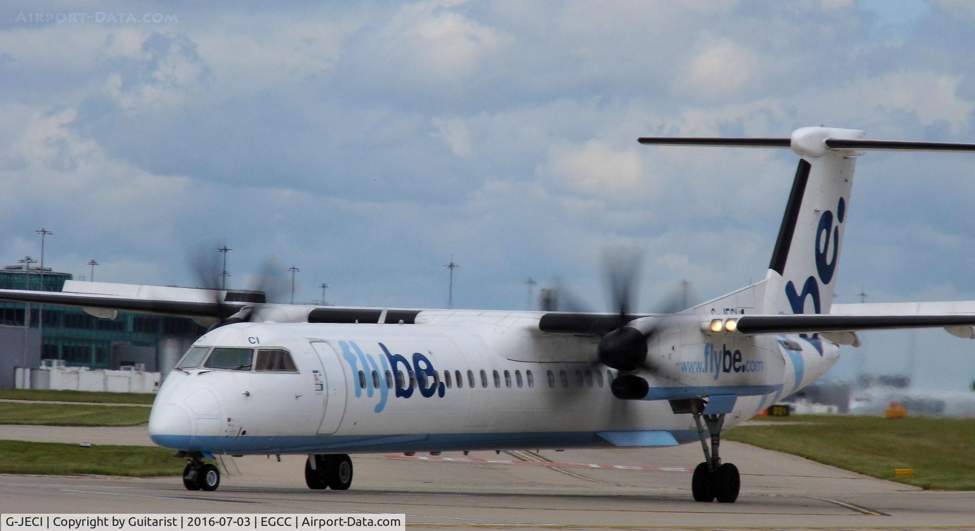 G-JECI, 2005 De Havilland Canada DHC-8-402Q Dash 8 C/N 4105, At Manchester