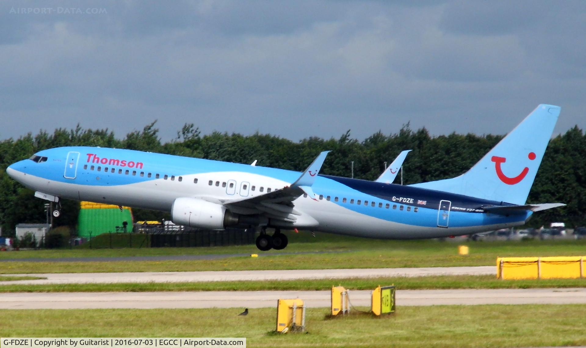 G-FDZE, 2008 Boeing 737-8K5 C/N 35137, At Manchester