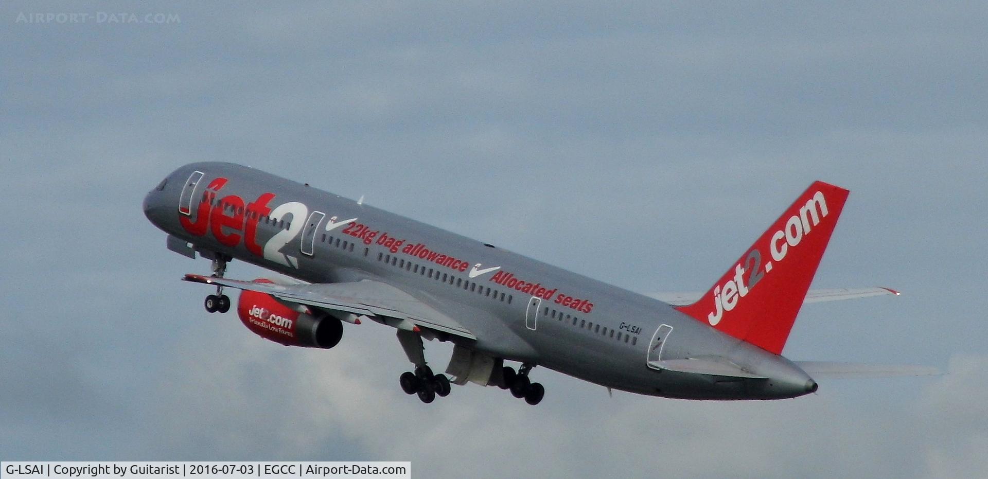 G-LSAI, 1987 Boeing 757-21B C/N 24016, At Manchester