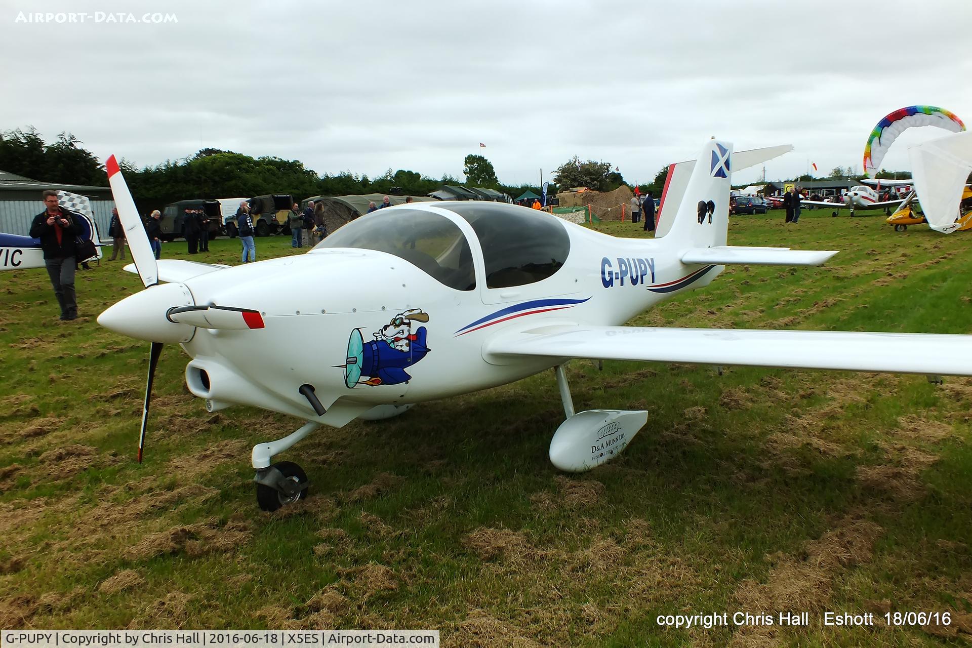 G-PUPY, 2002 Europa XS Tri-Gear C/N PFA 247-13694, at the Great North Fly in. Eshott