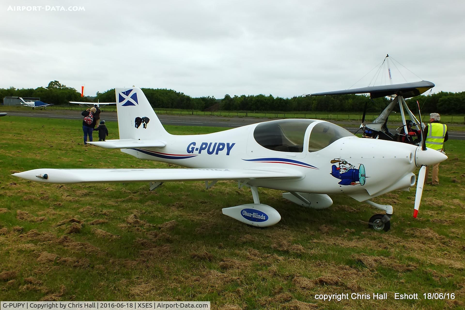 G-PUPY, 2002 Europa XS Tri-Gear C/N PFA 247-13694, at the Great North Fly in. Eshott
