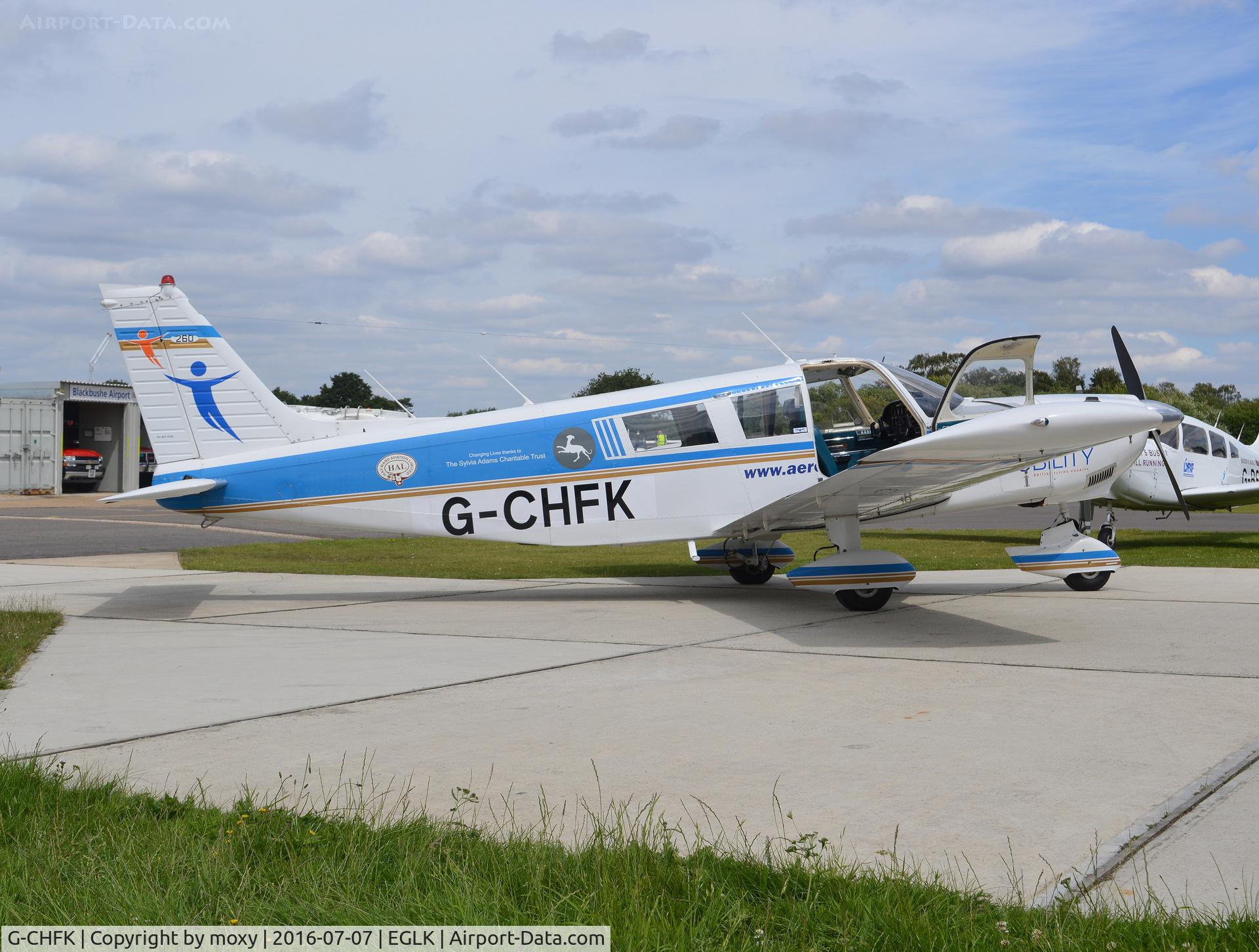 G-CHFK, 1972 Piper PA-32-260 Cherokee Six Cherokee Six C/N 32-7200031, Piper Cherokee Six at Blackbushe. Ex N5277T