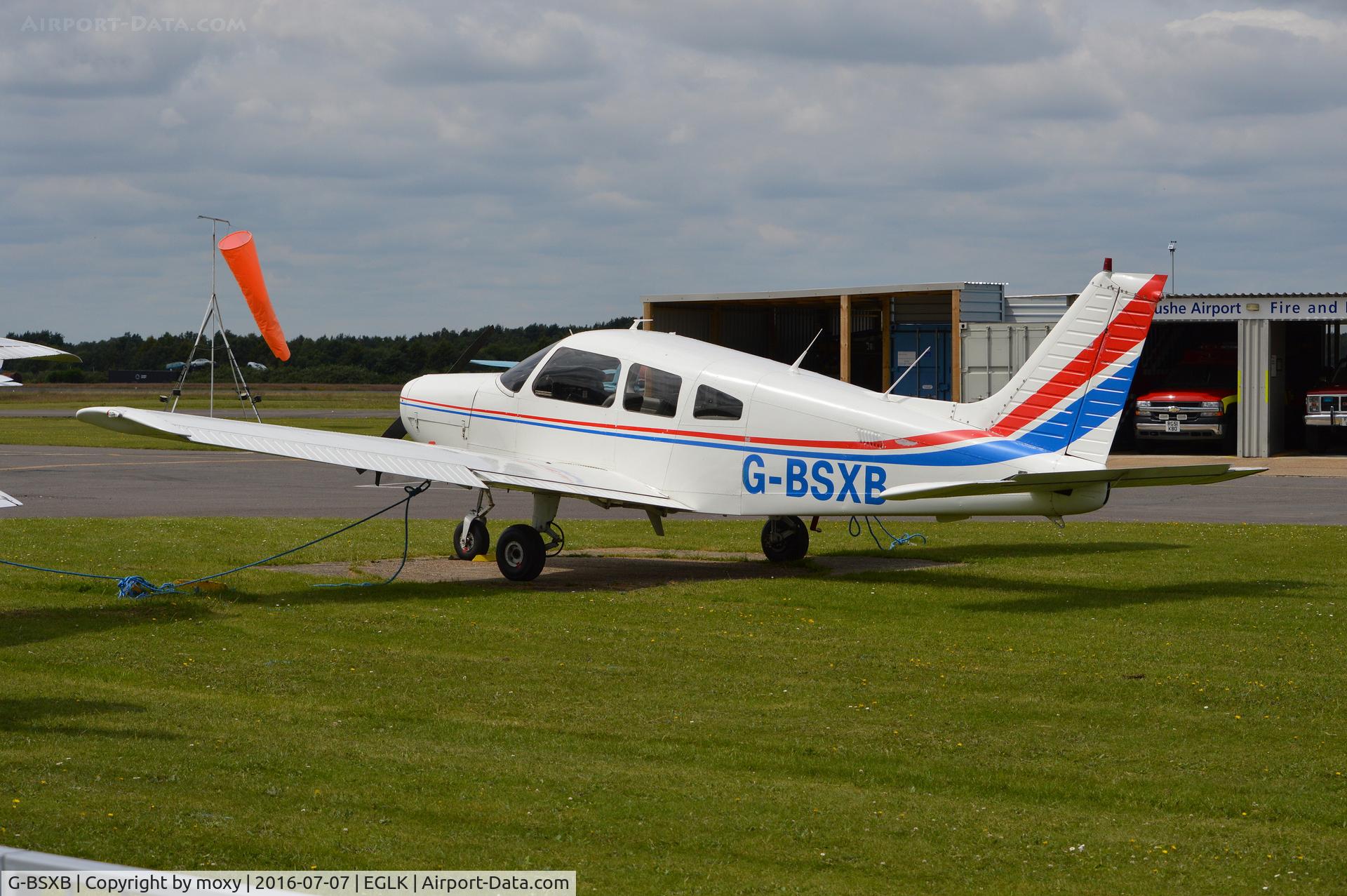 G-BSXB, 1984 Piper PA-28-161 Cherokee Warrior II C/N 28-8416125, Piper Cherokee Warrior II at Blackbushe. Ex N4374D