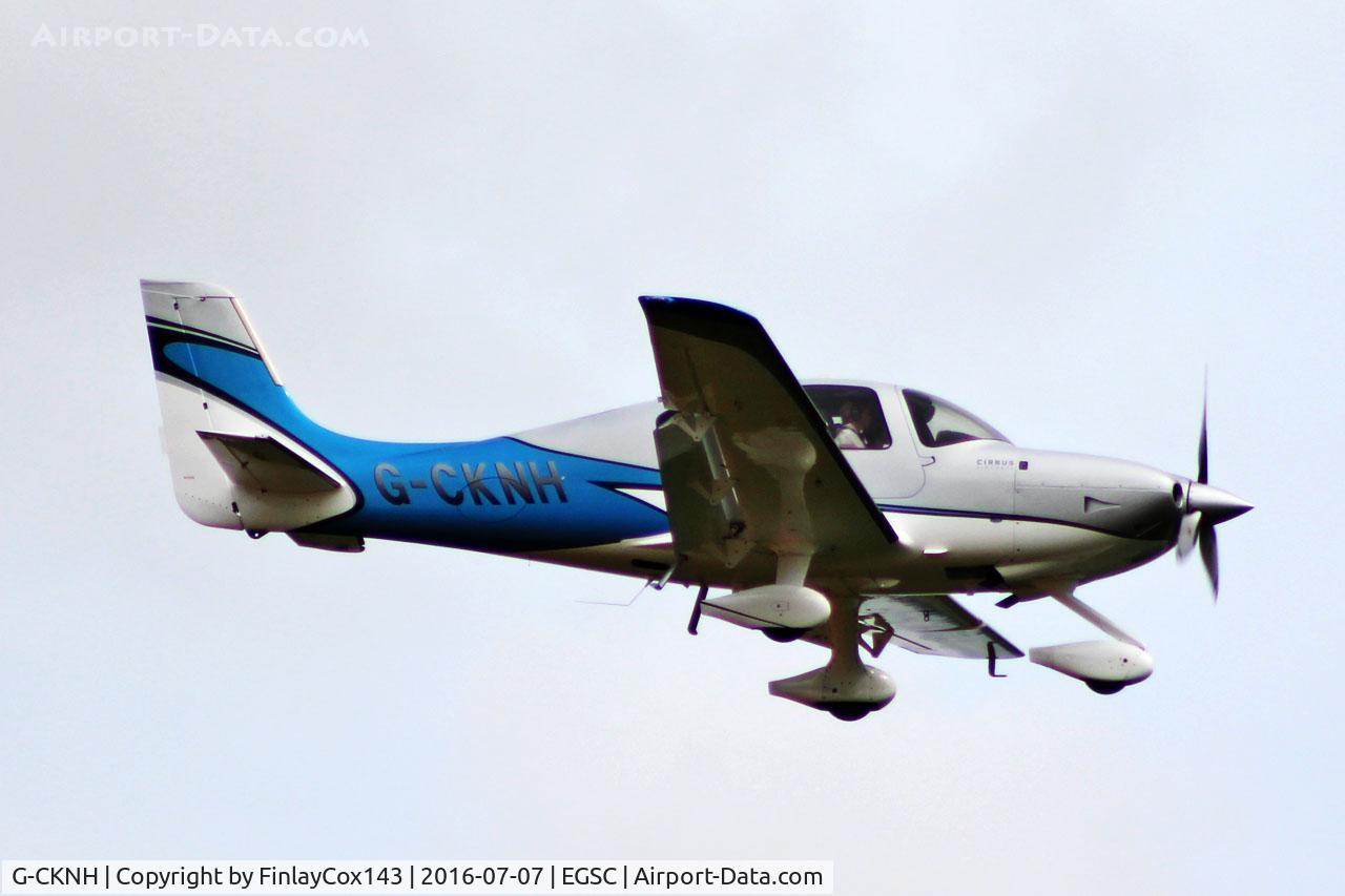 G-CKNH, 2013 Cirrus SR22T C/N 0523, Arriving at Cambridge (CBG)