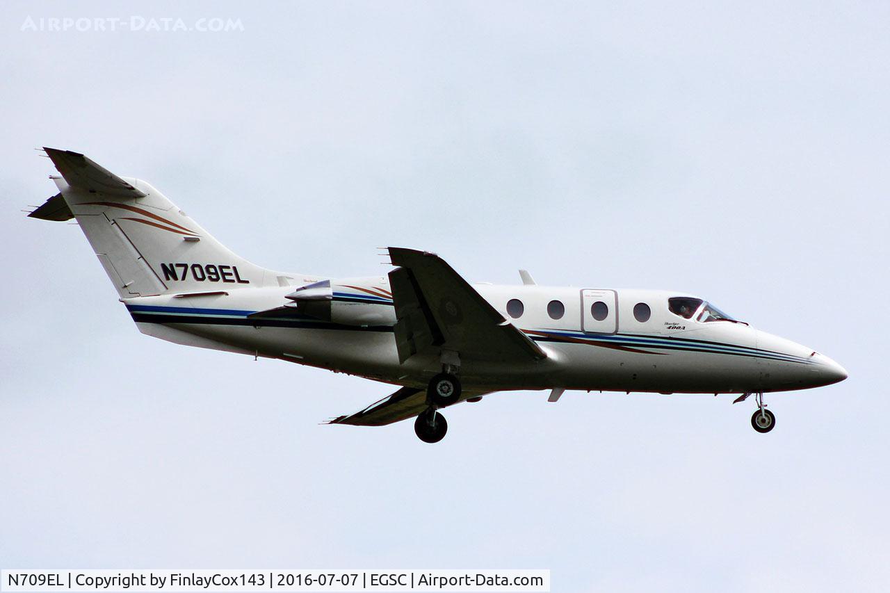N709EL, 1992 Beech 400A Beechjet C/N RK-52, Arriving at Cambridge (CBG)