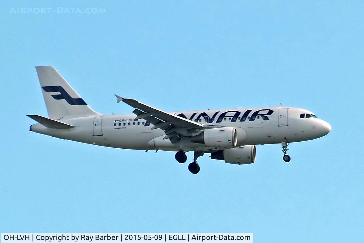 OH-LVH, 2000 Airbus A319-112 C/N 1184, Airbus A319-112 [1184] (Finnair) Home~G 09/05/2015. On approach 27L.
