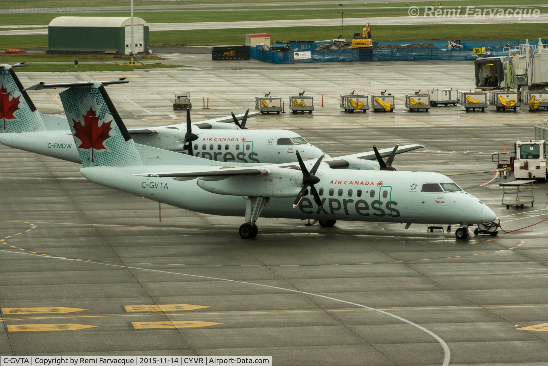 C-GVTA, 1989 De Havilland Canada DHC-8-301 Dash 8 C/N 190, Parked at domestic